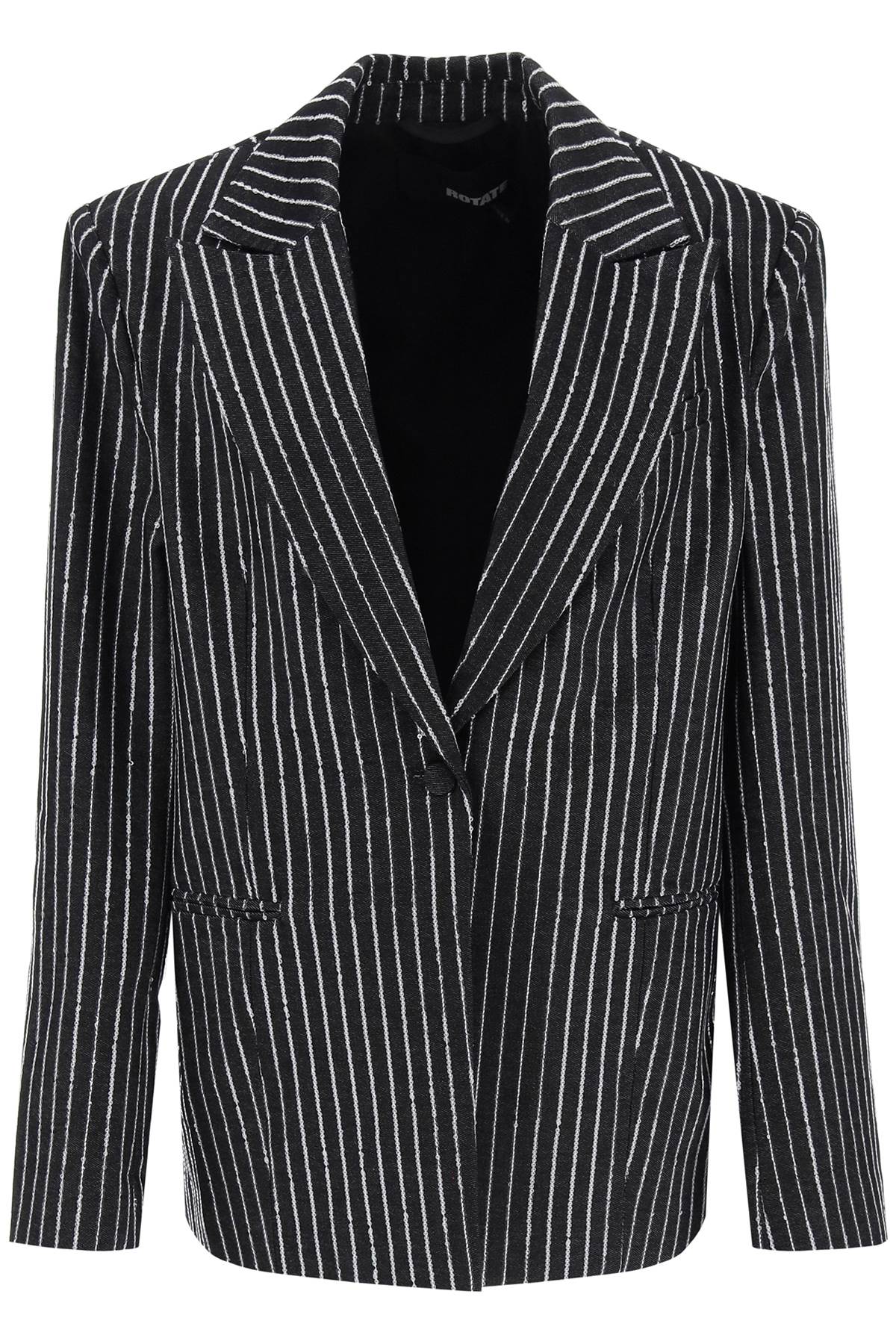 Sequin Twill Blazer