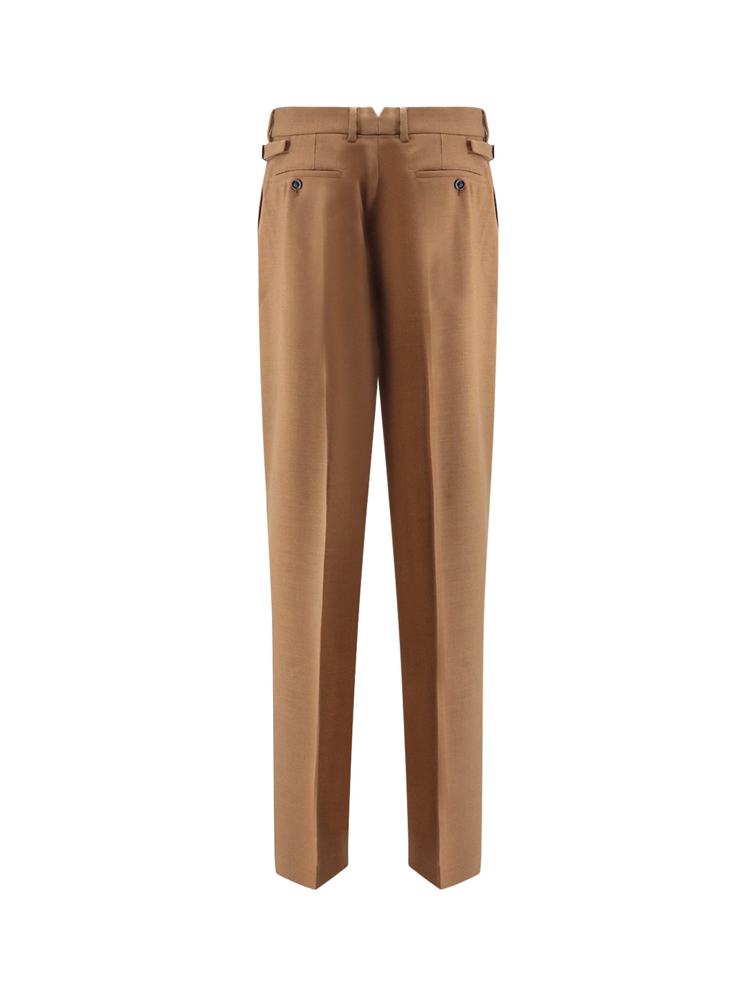 Ami Alexandre Mattiussi Ami Paris Men Virgin Wool Large Trousers In Brown