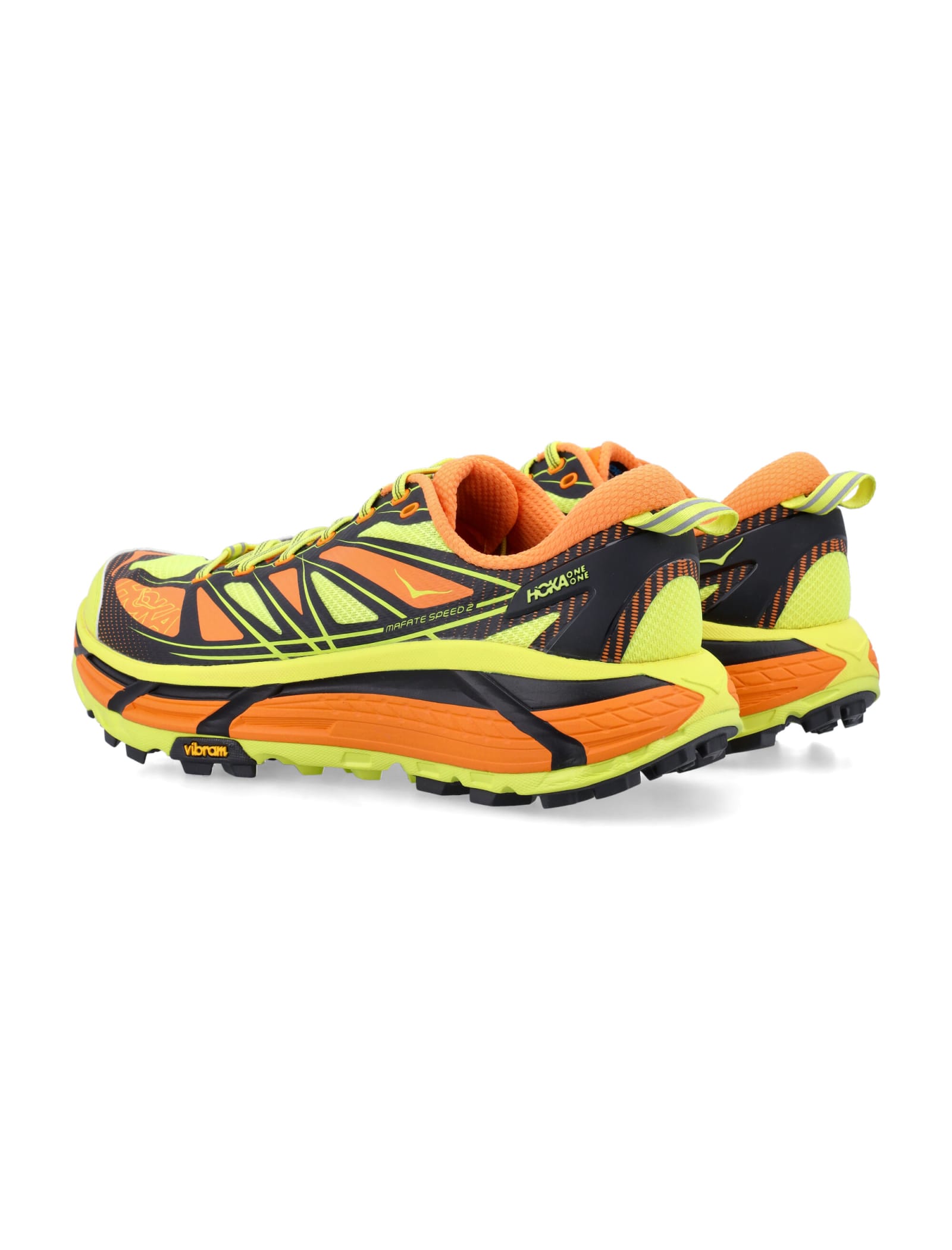 Shop Hoka U Mafate Speed 2 Sneakers In Electric Tangerine