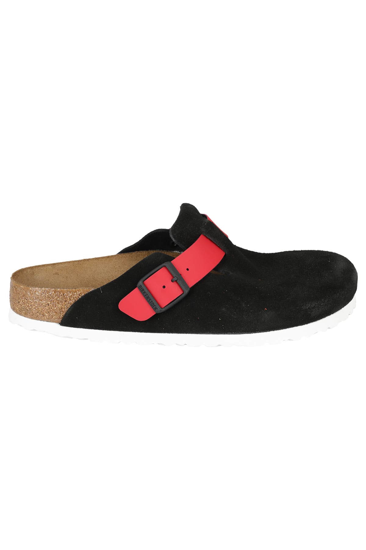 Birkenstock Boston Slipper-mule In Black Suede