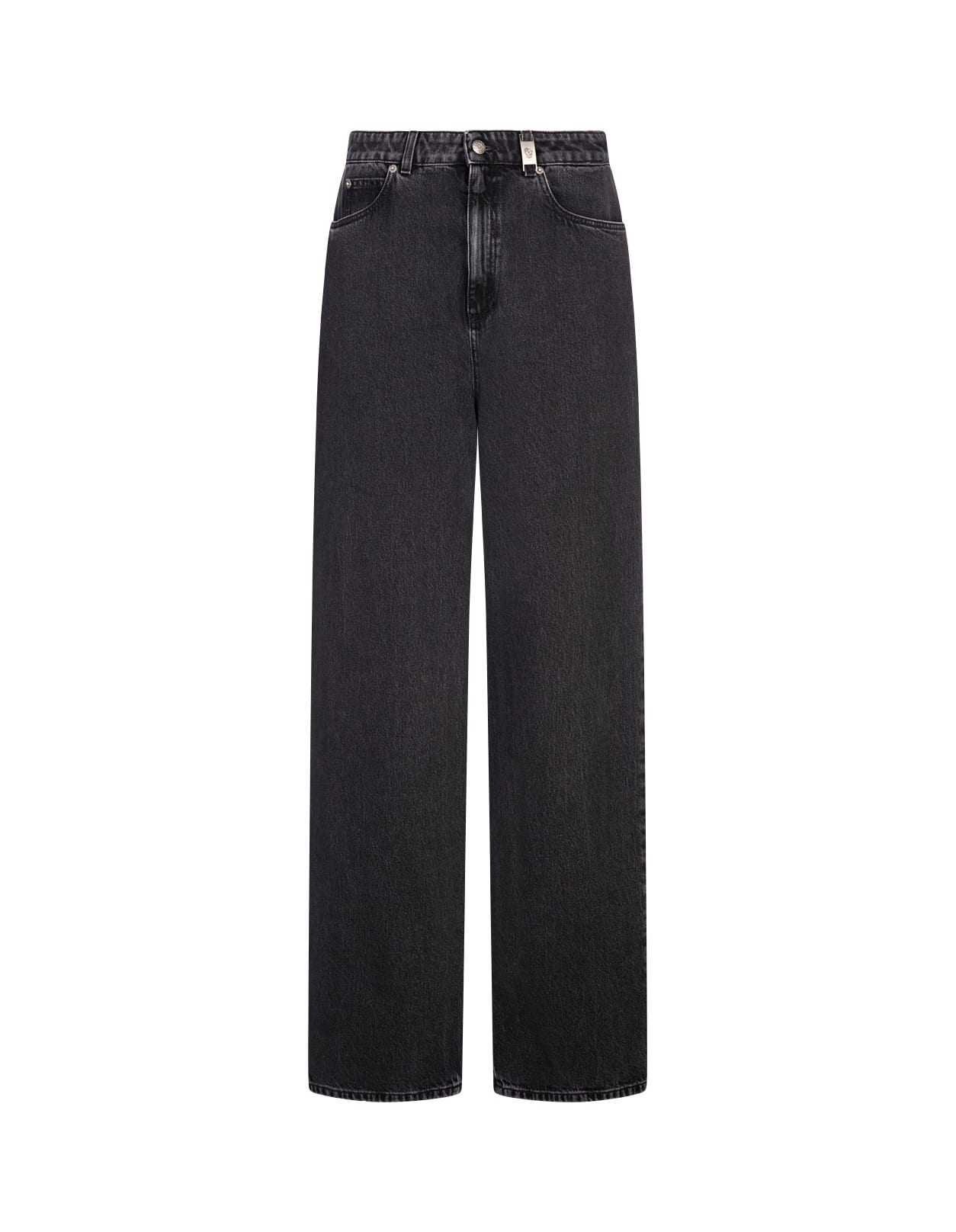 Alexander McQueen Black Wide Leg Jeans