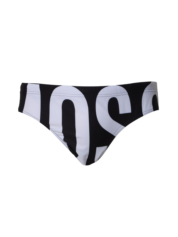 Moschino Swim Briefs With Maxi Logo Print