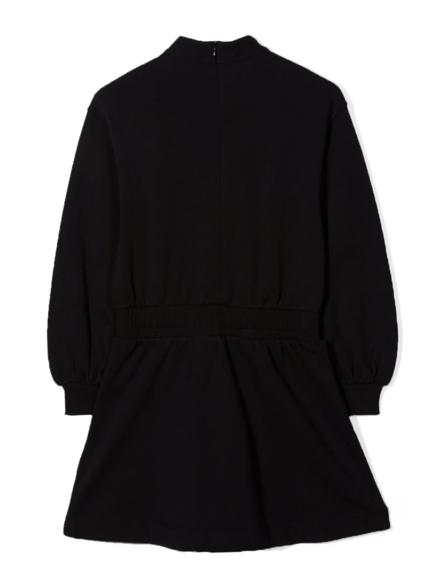 Moschino Abito Felpa Con Logo In Black