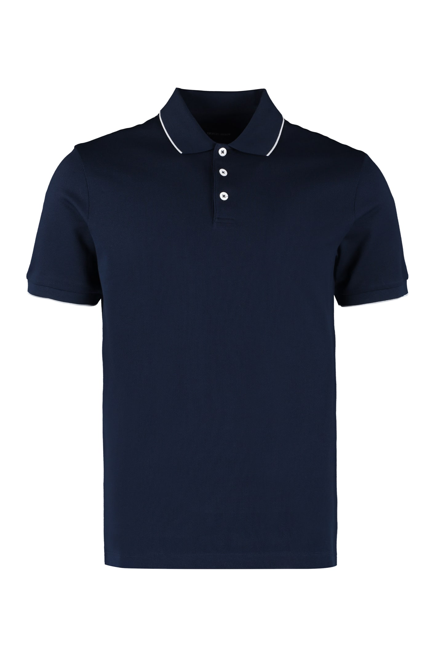 Giorgio Armani Short Sleeve Cotton Polo Shirt