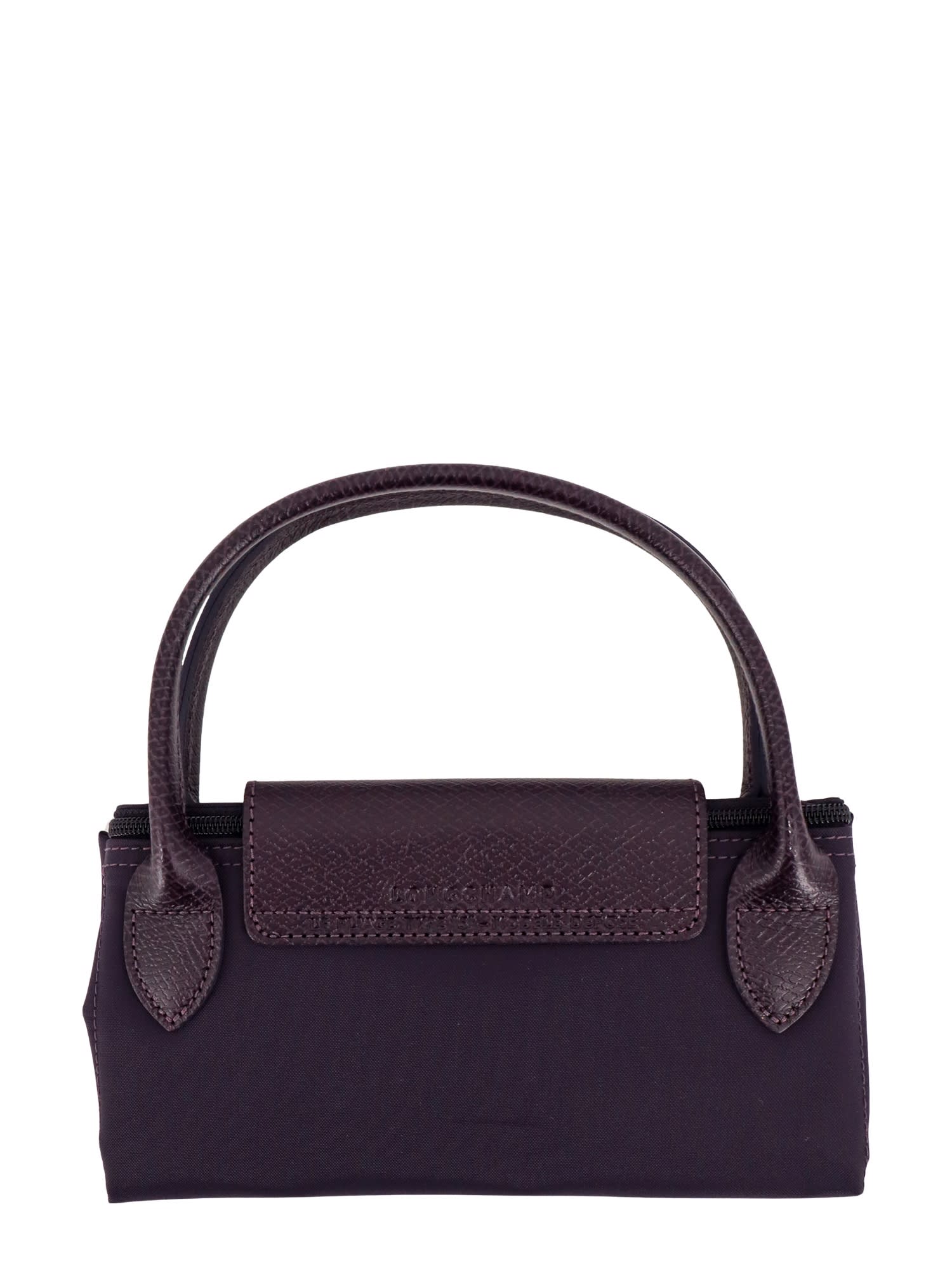 Shop Longchamp Le Pliage Handbag In Blueberry