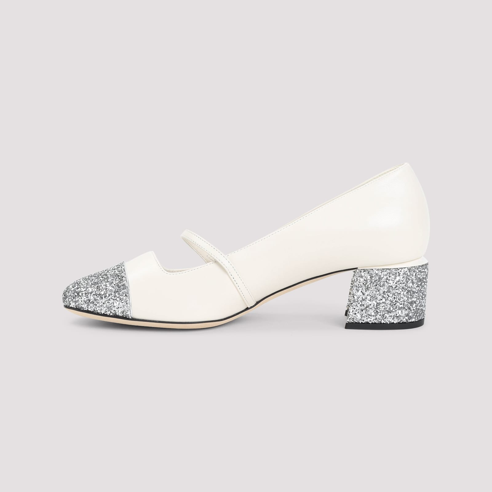 Jimmy Choo Heels In Silver Latte