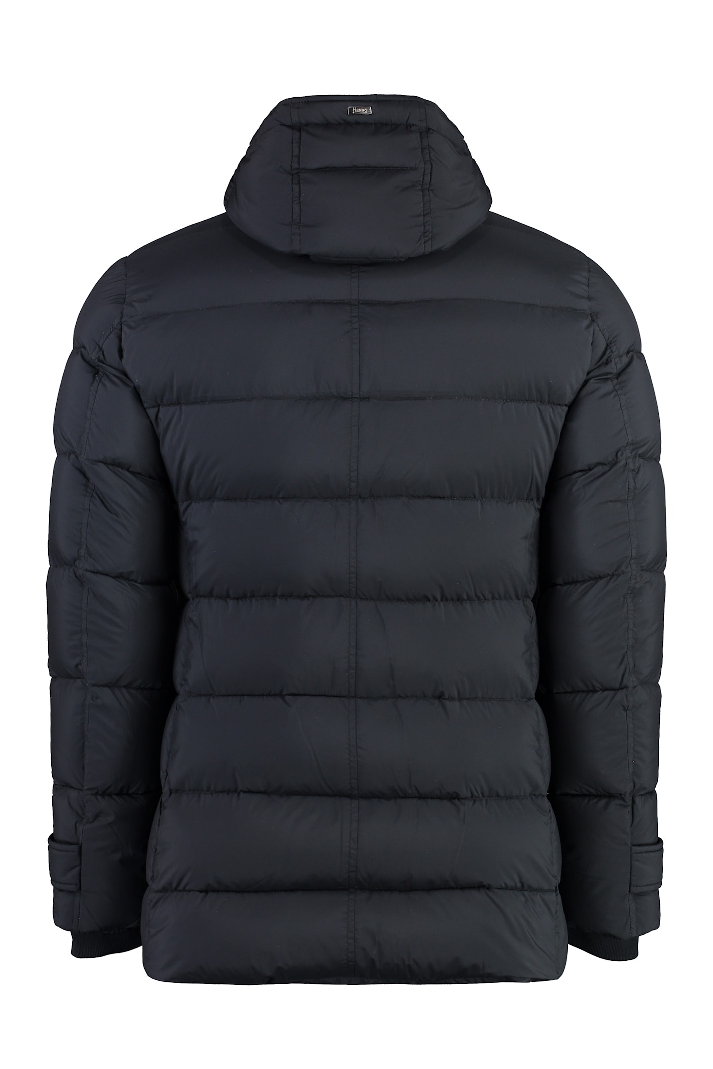 Shop Herno L Eskimo Hooded Down Jacket In Black