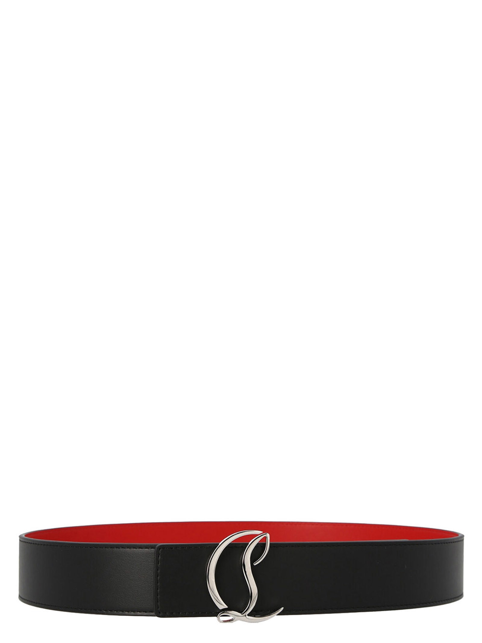 Shop Christian Louboutin Cl Belt In Black