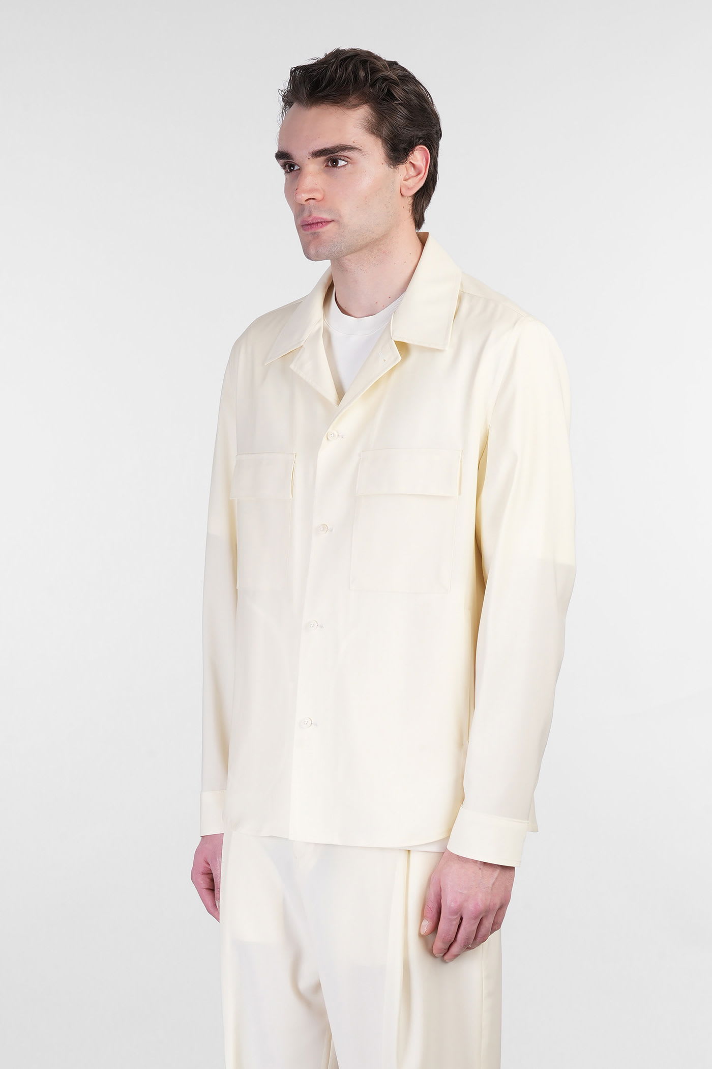 Briglia 1949 John Casual Jacket In Beige Wool
