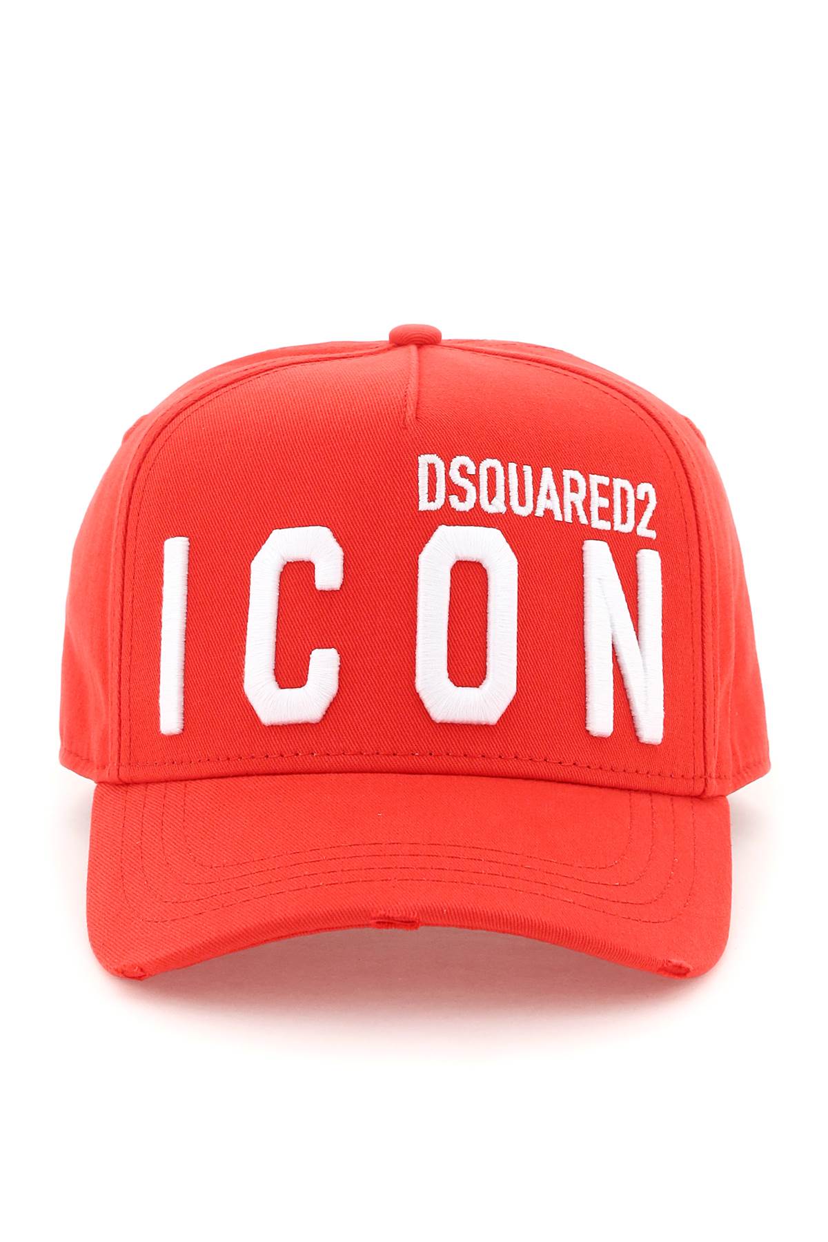 Shop Dsquared2 Be Icon Baseball Cap In Red