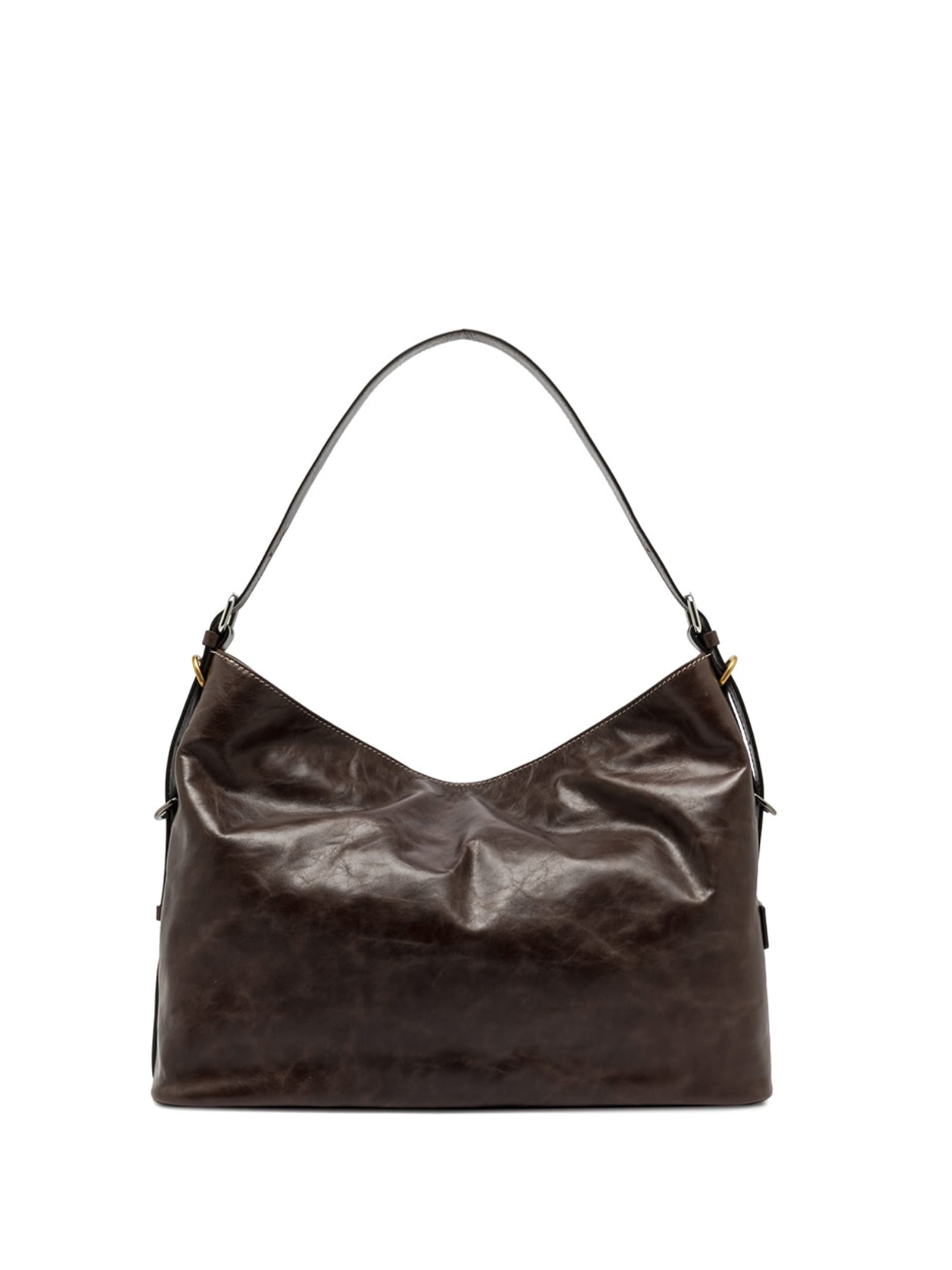 Gianni Chiarini Renee Leather Shoulder Bag In Brown
