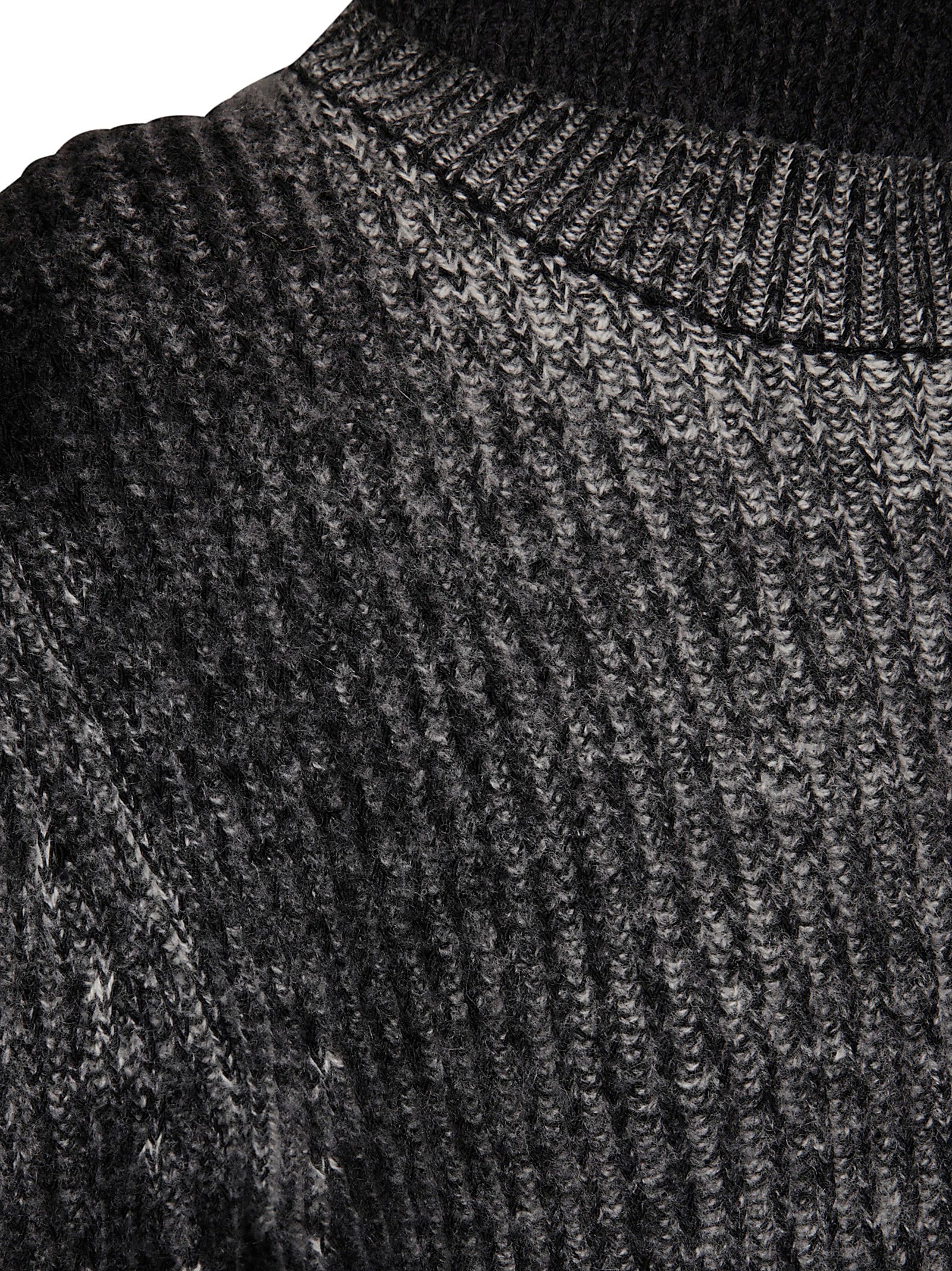 Acne Studios Turtleneck Knitted Sweaters In Anthracite Grey