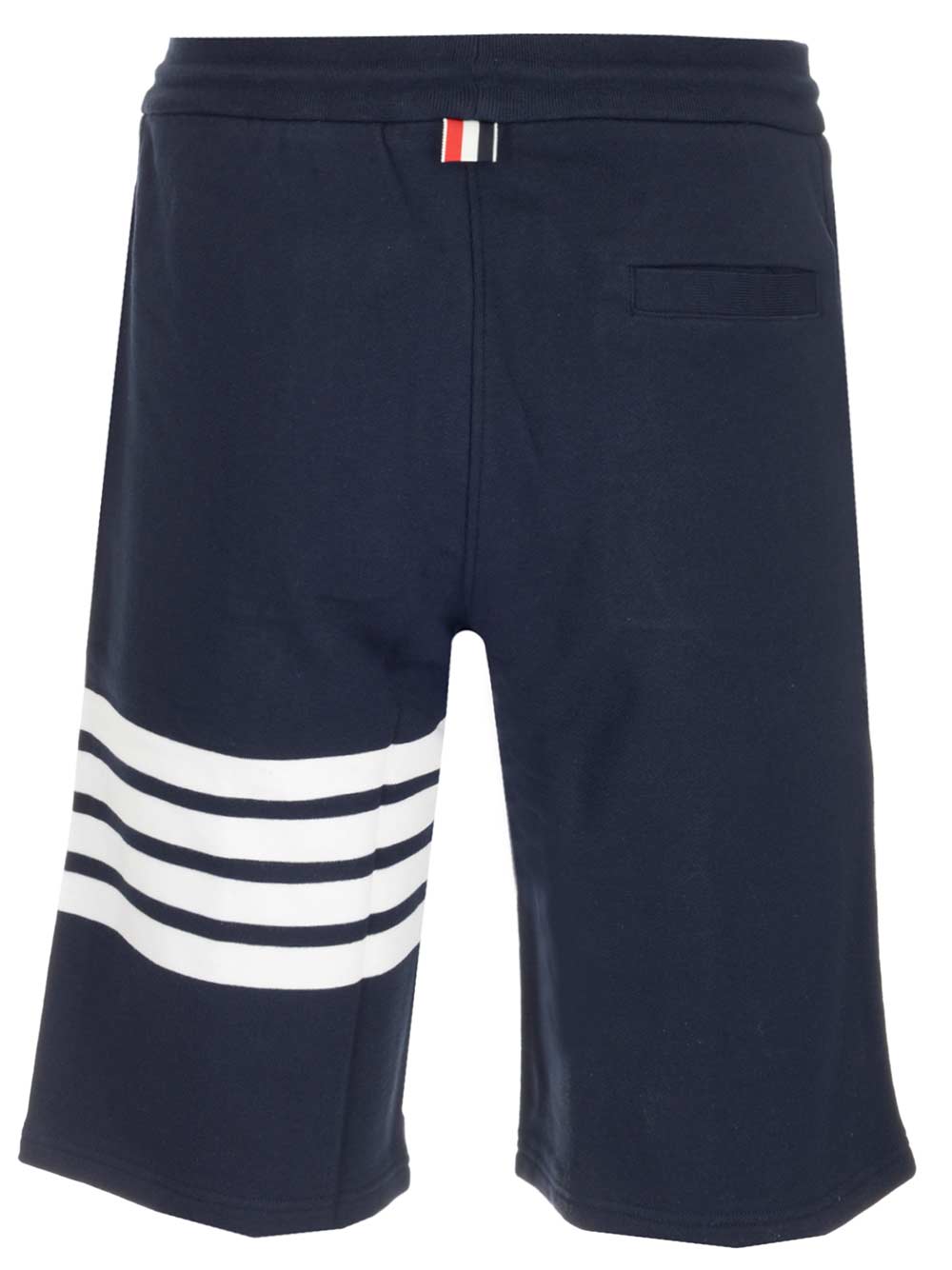Shop Thom Browne Blue 4-bar Sweatshorts In Navy