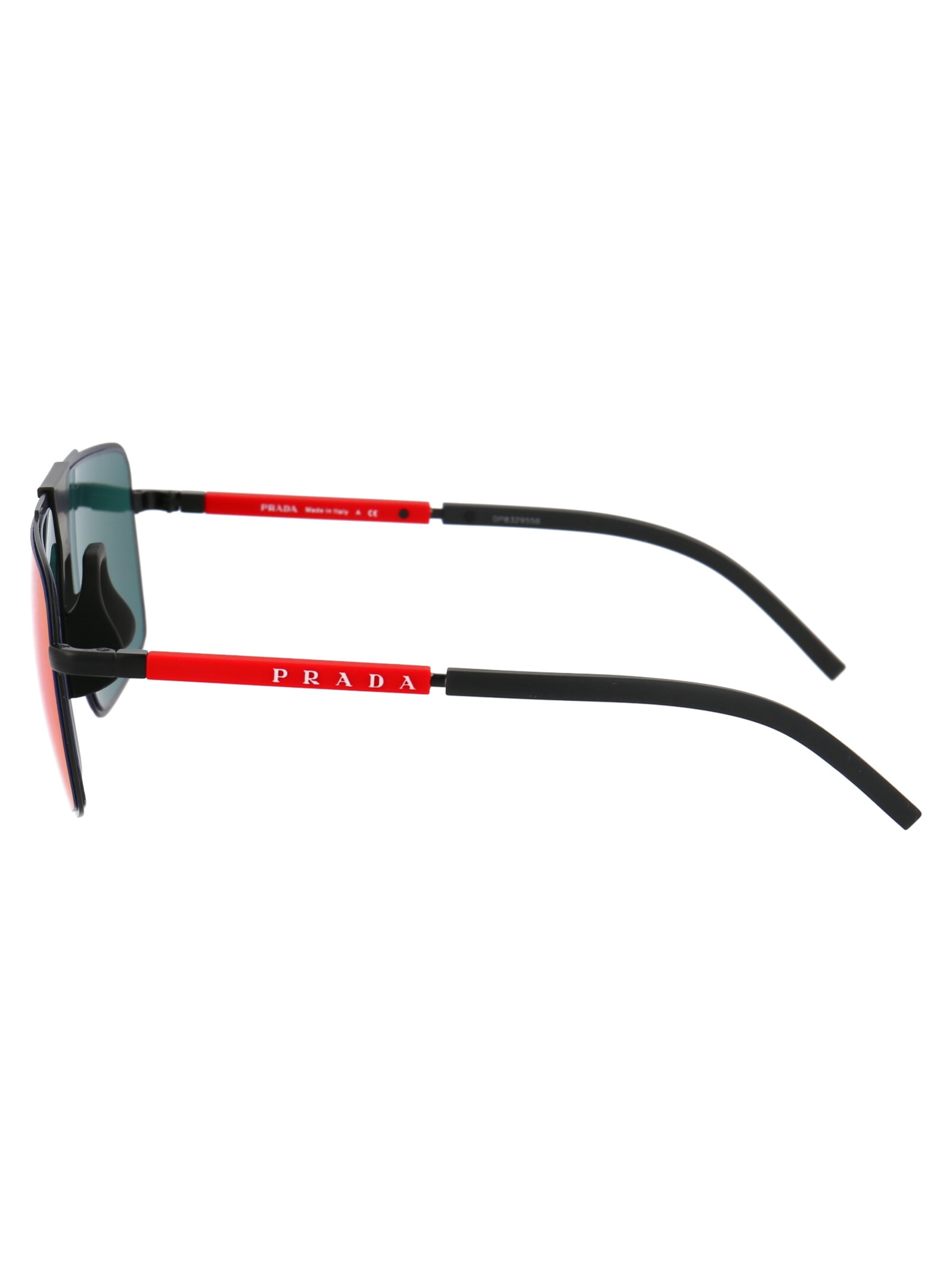 Shop Prada 0ps 52xs Sunglasses In 1bo01m Matte Black