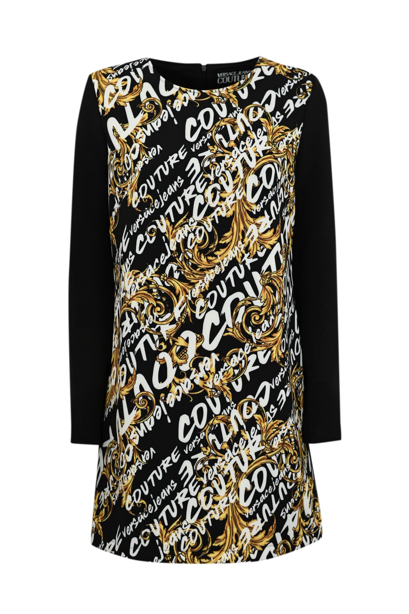 Versace Jeans Couture Mini Dress With Baroque Print