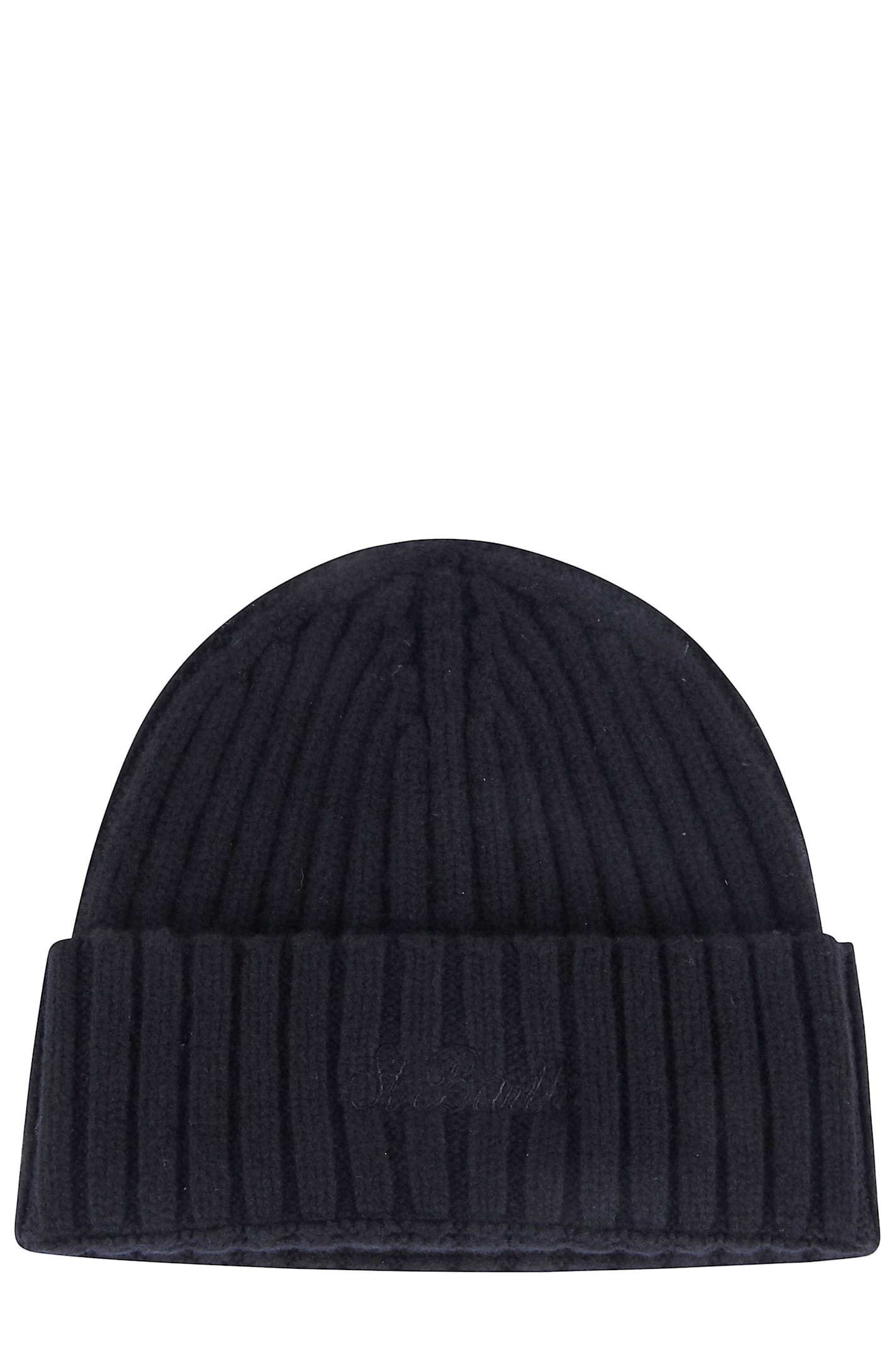 Mc2 Saint Barth Ribbed Wool Beanie Hat In Multi