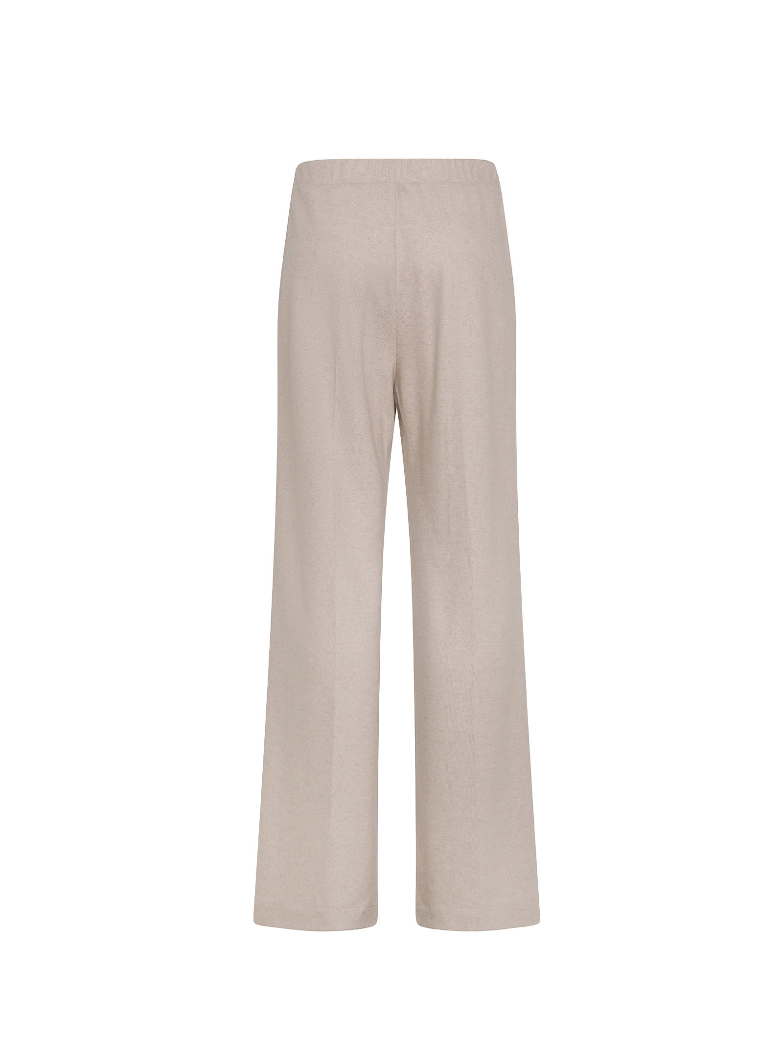 Shop Seventy High-waisted Flannel Dove Grey Trousers In Tortora