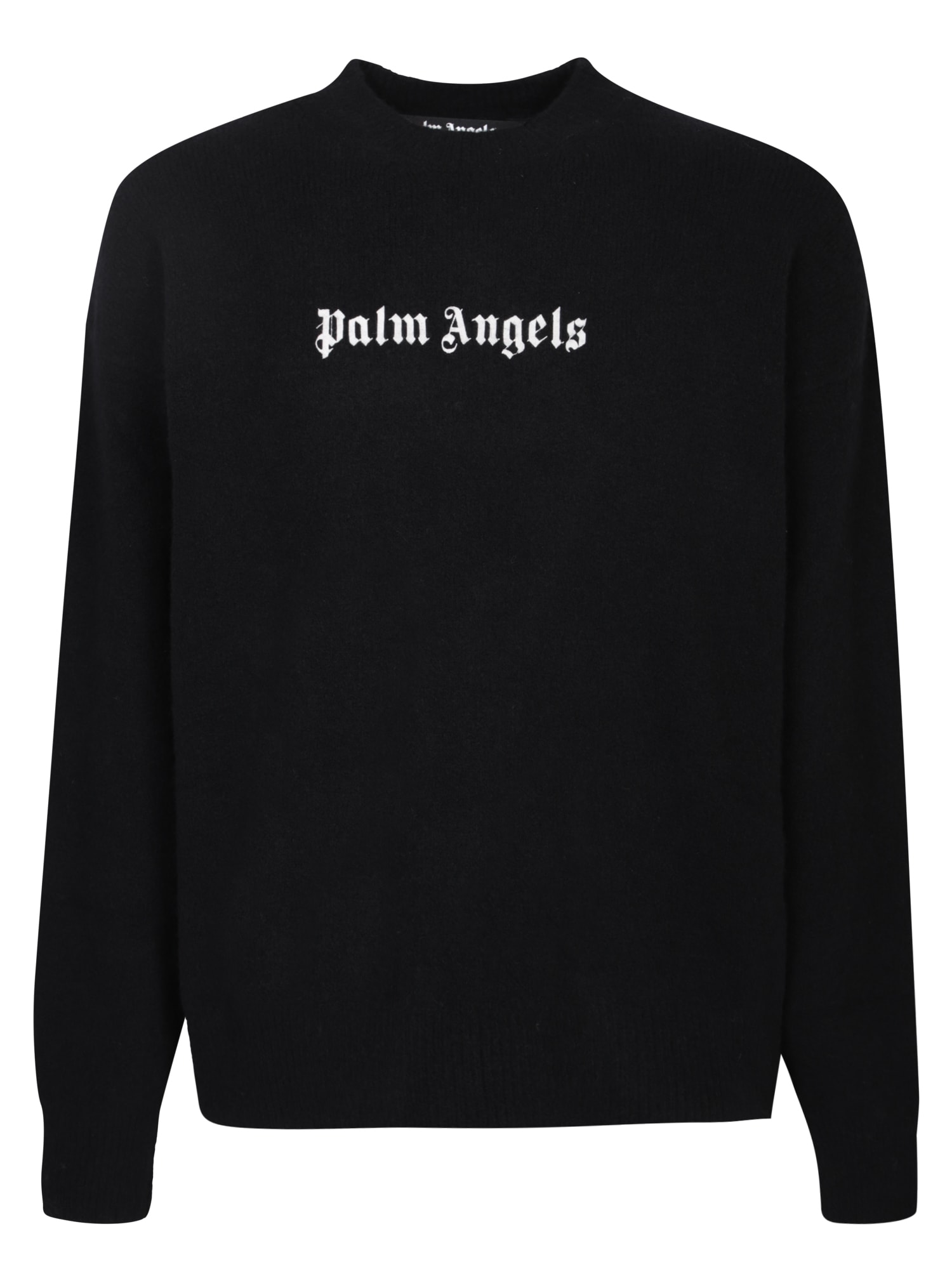 Shop Palm Angels Logo Black Pullover