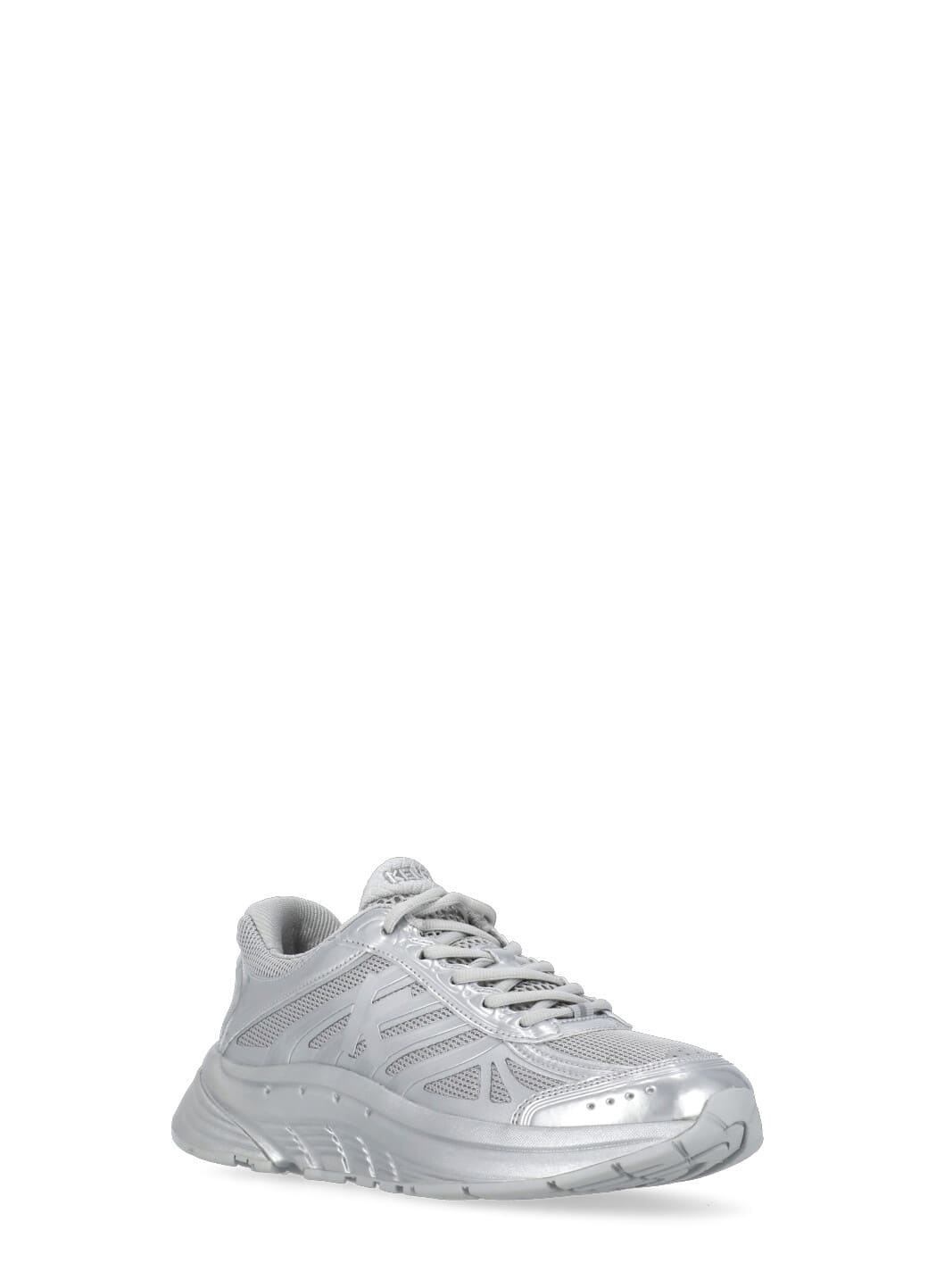 Shop Kenzo Pace Sneakers In Silver