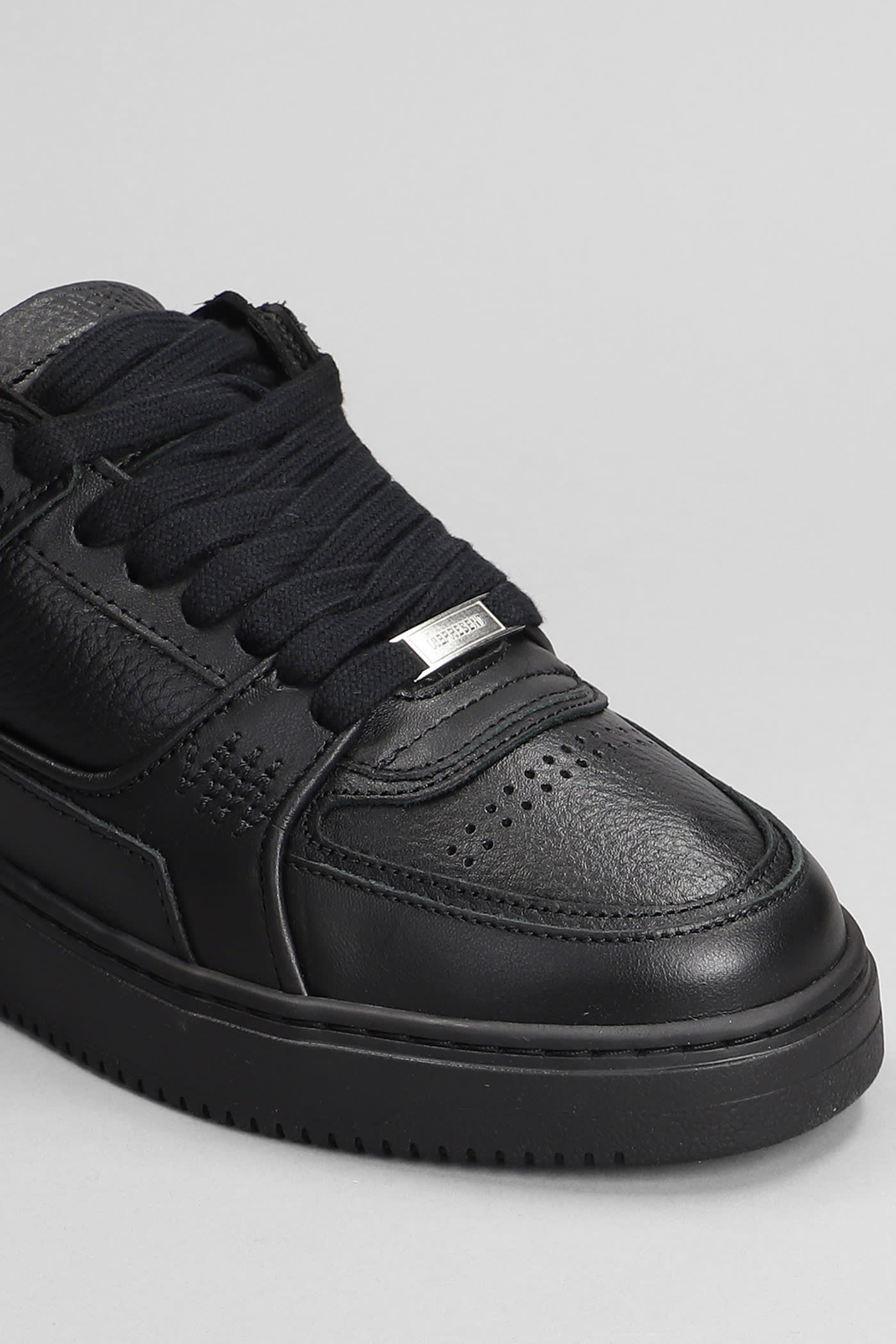 Shop Represent Apex Sneakers In Black Leather Sneakers
