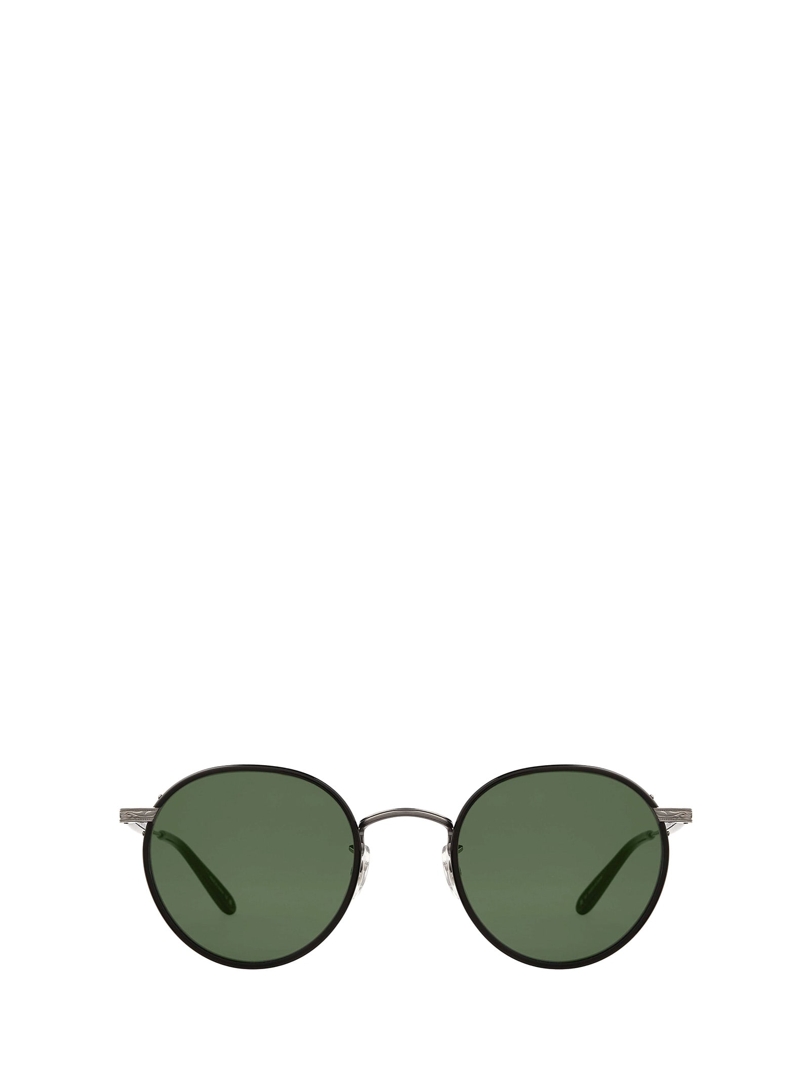 Garrett Leight Wilson Sun Black-pewter/semi-flat Pure Blue Smoke Sunglasses