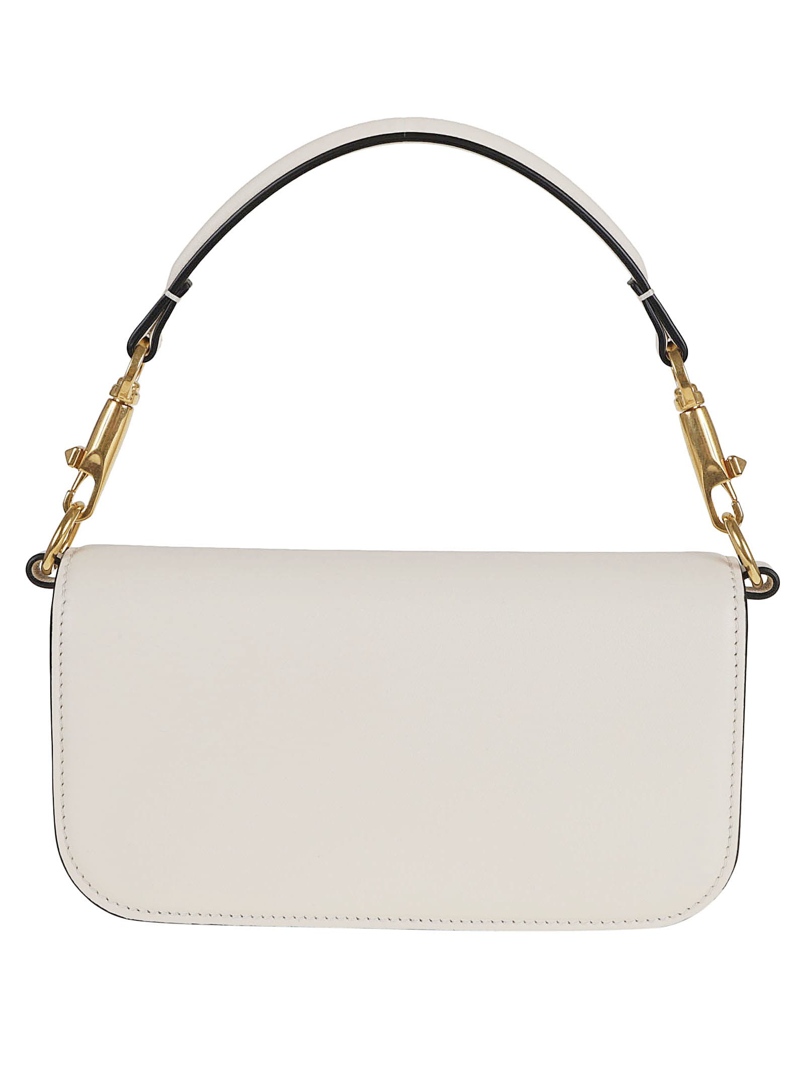 Shop Valentino Small Shoulder Bag Loco` In Light Ivory