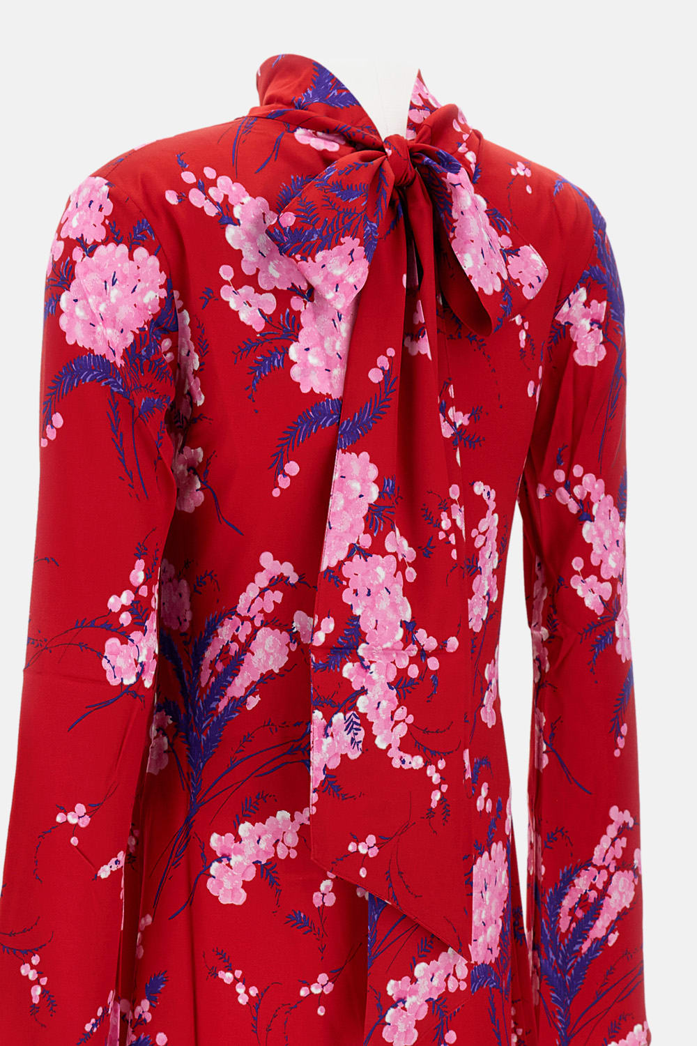 Des_phemmes Red Des Phemmes Floral Mini Dress In Red