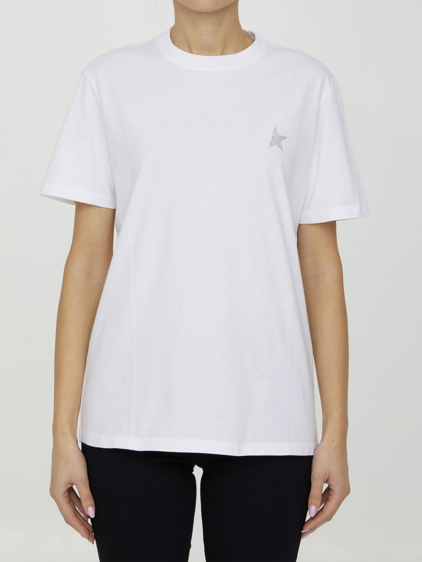Golden Goose White T-shirt With Logo