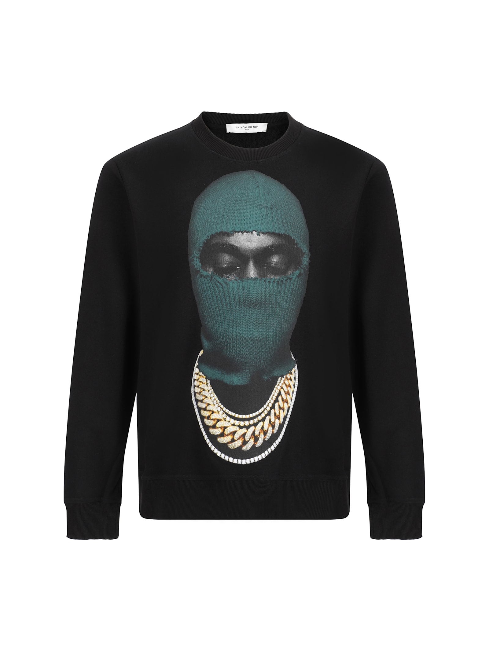 Shop Ih Nom Uh Nit Mask20 Green Sweatshirt In Black