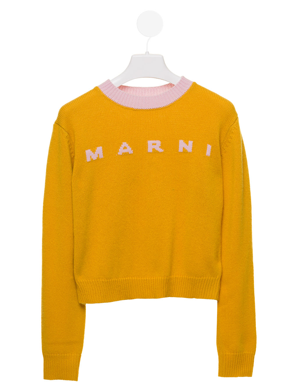 Yellow Sweatshirt With Logo Marni Kids Girl
