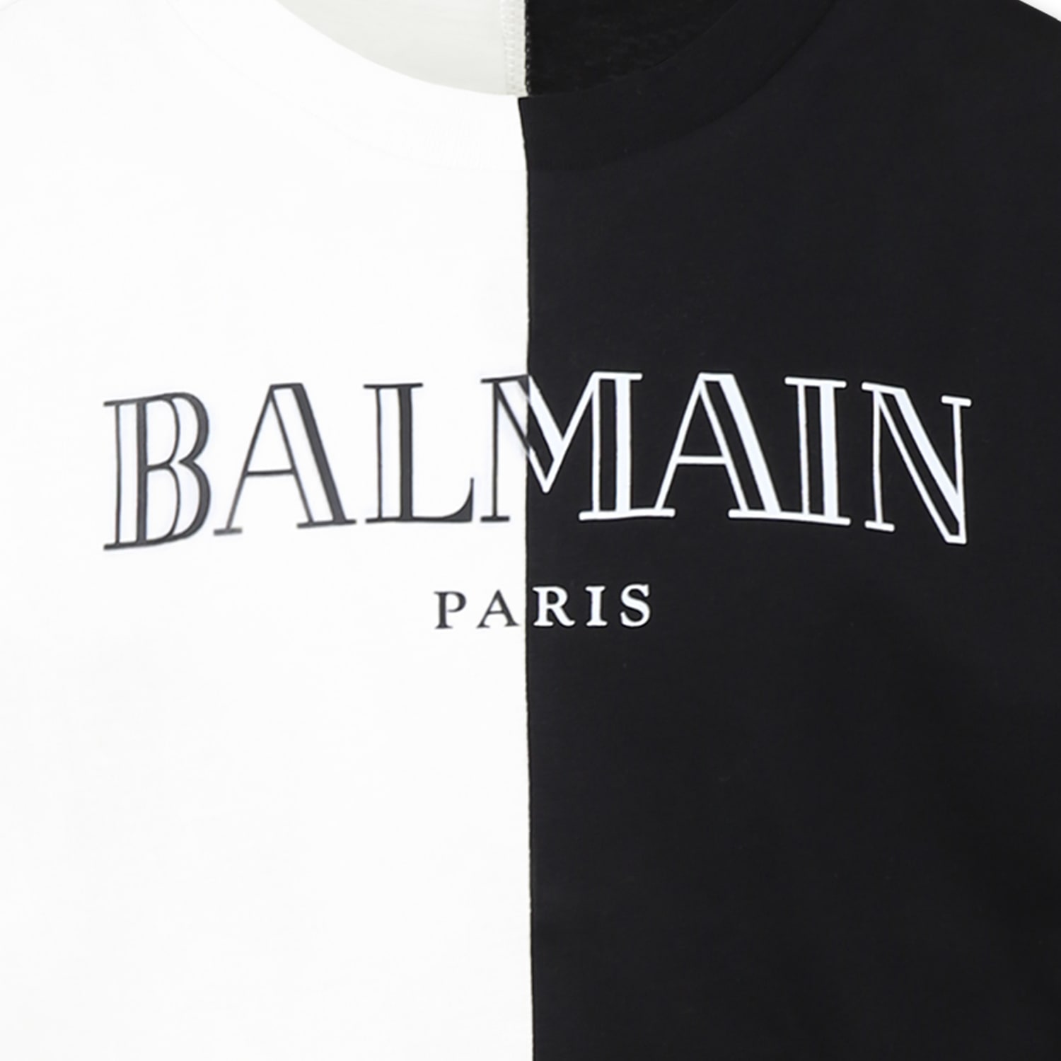 Shop Balmain Multicolor T-shirt For Kids With Logo