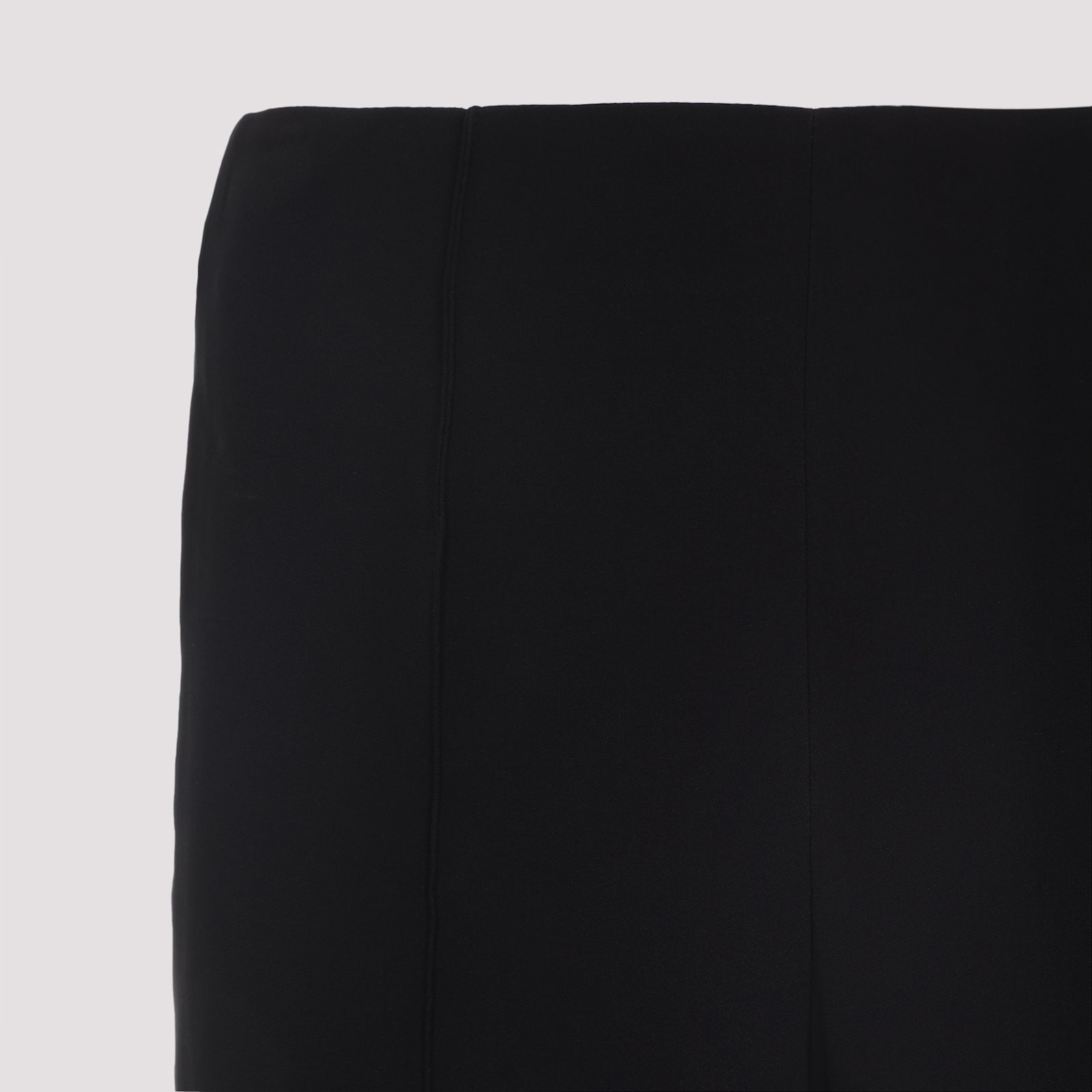 Giorgio Armani Viscose Pants Central Stitching In Black