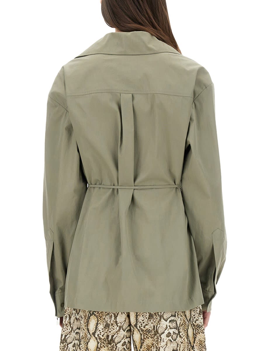 Shop Dries Van Noten Asymmetrical Shirt In Nude