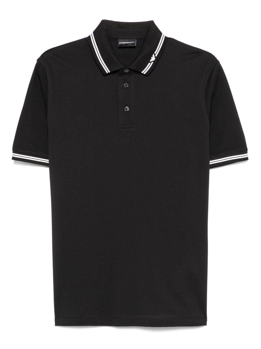 Emporio Armani Classic Piqué Polo Shirt With Polished Collar