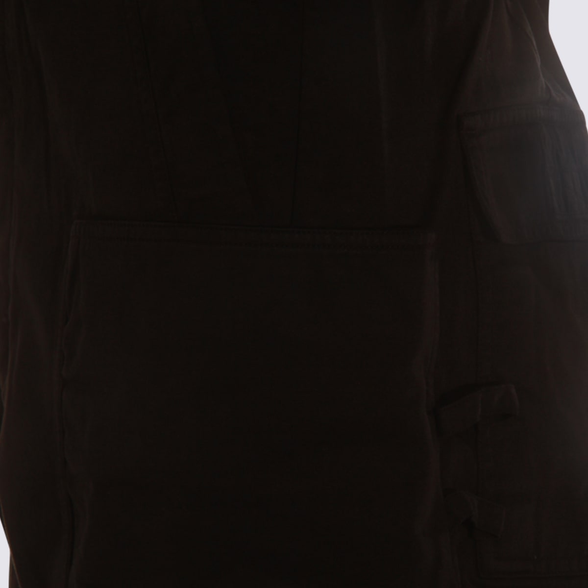 Drkshdw Black Cotton Stefan Cargo Pants In Black