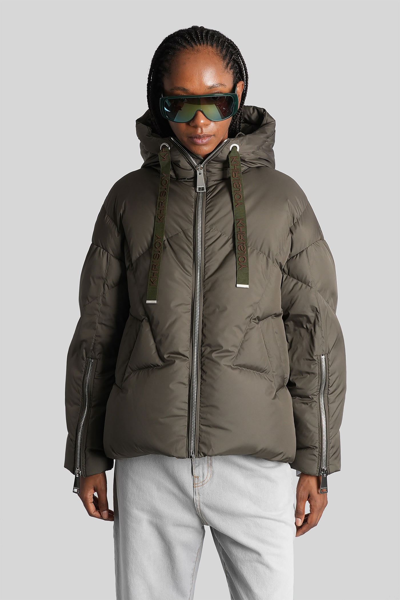 Khrisjoy Puffer In Green Polyamide - Khrisjoy - Modalova