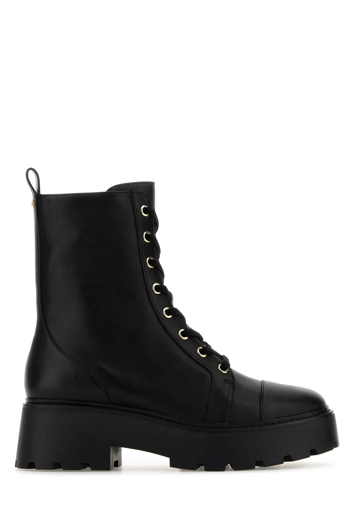 Shop Michael Kors Black Leather Blake Ankle Boots