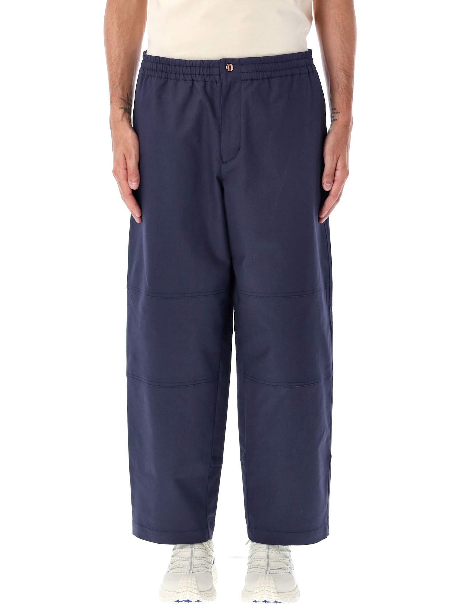 Moncler Genius X Gilga Farm By Donald Glover Logo Wide Trousers In Blue