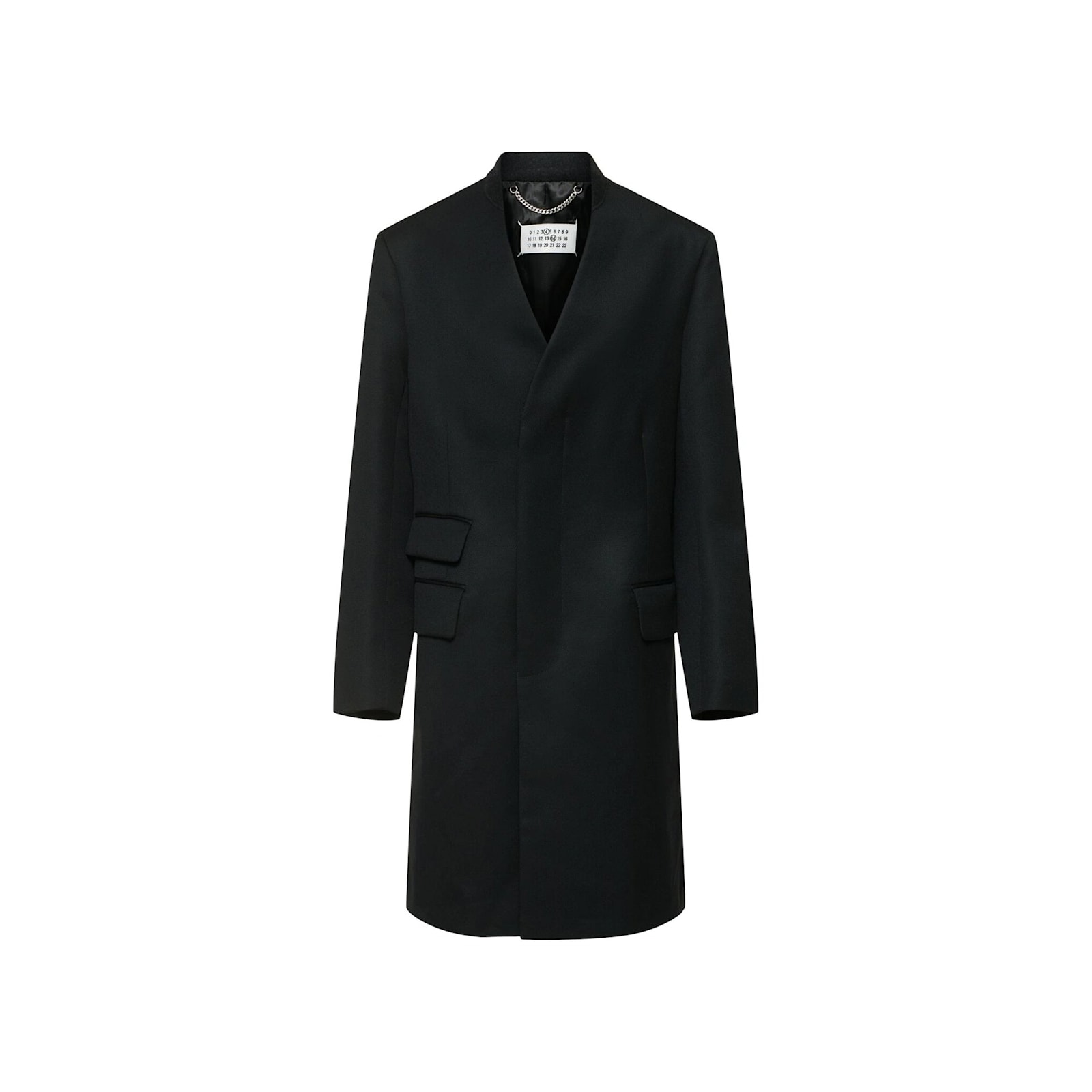Shop Maison Margiela Wool Coat