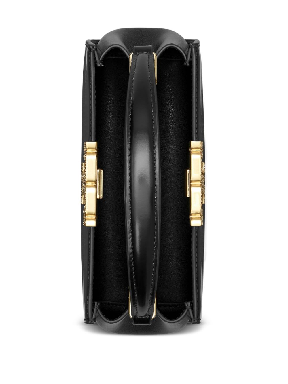 Tory Burch Eleanor Mini Leather Shoulder Bag In Black