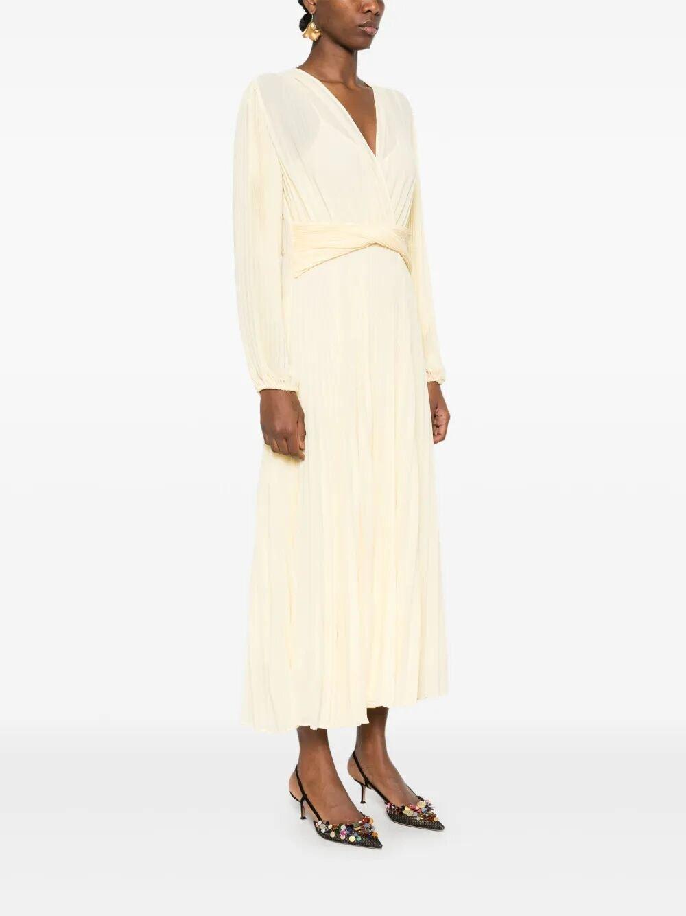 Shop Twinset Pleated Wrap Dress