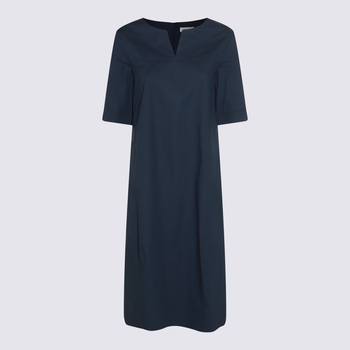 Shop Antonelli Navy Blue Cotton Dress