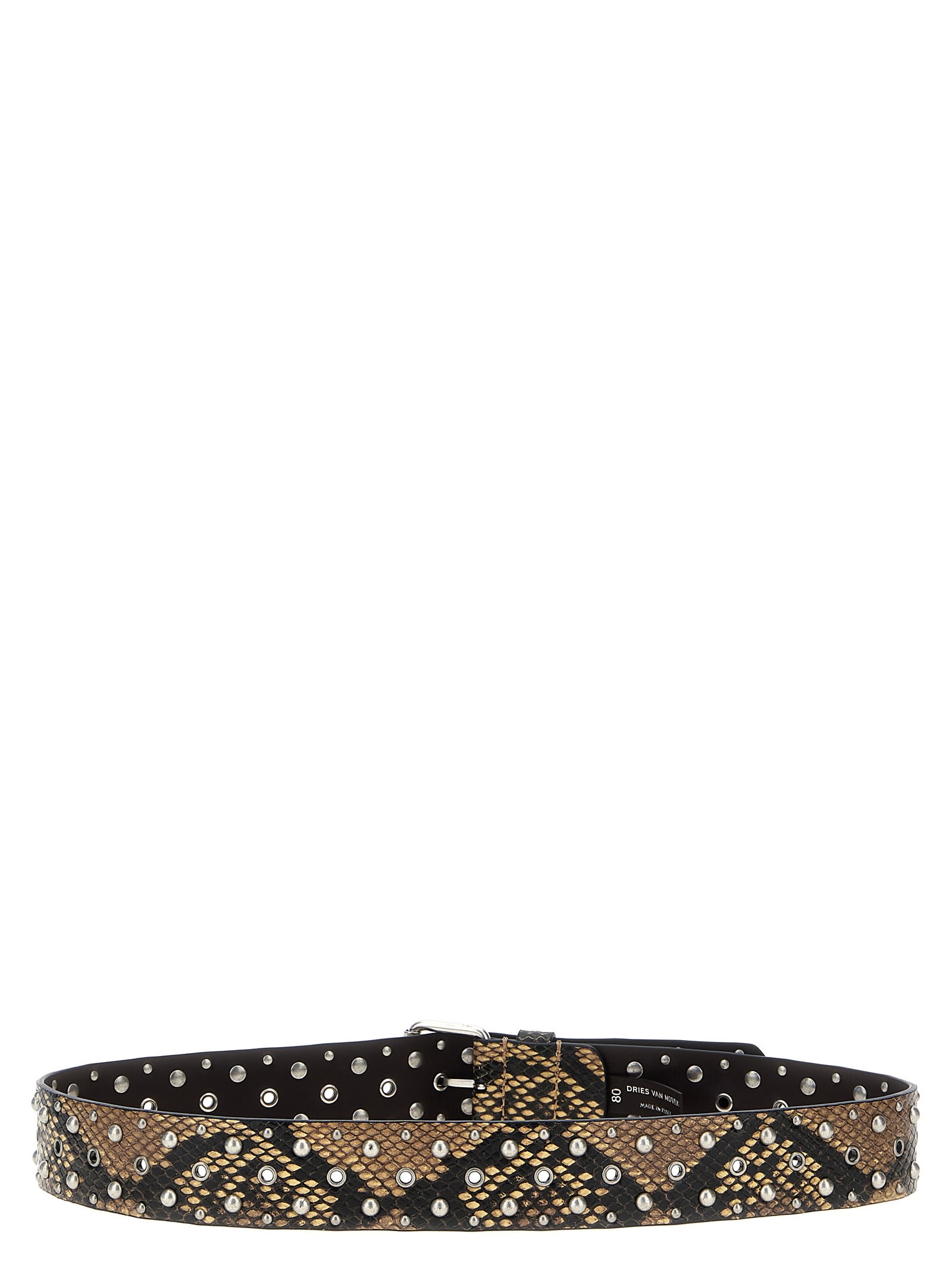 Shop Dries Van Noten Studded Belt