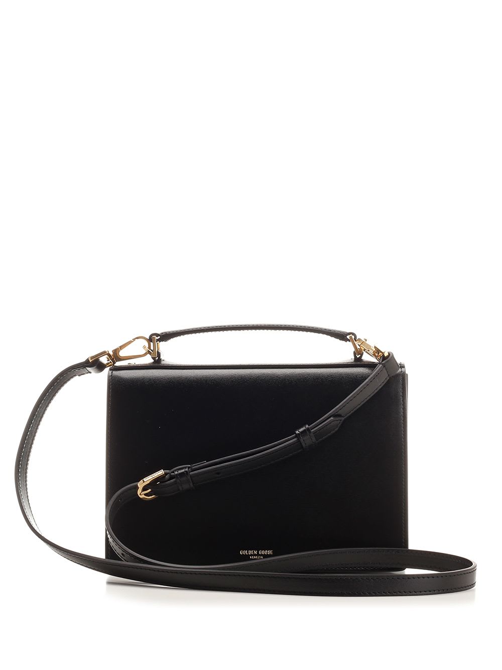 Shop Golden Goose Venezia Handbag In Black