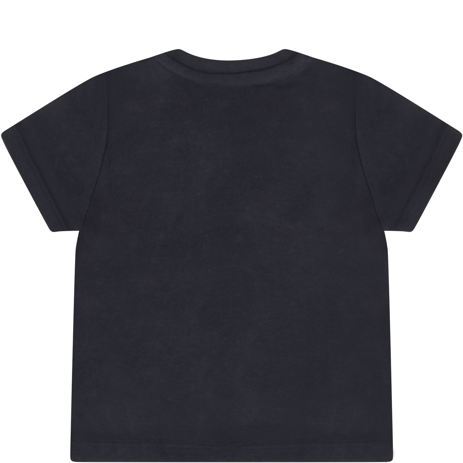 Shop Hugo Boss Blue T-shirt For Baby Boy With Logo