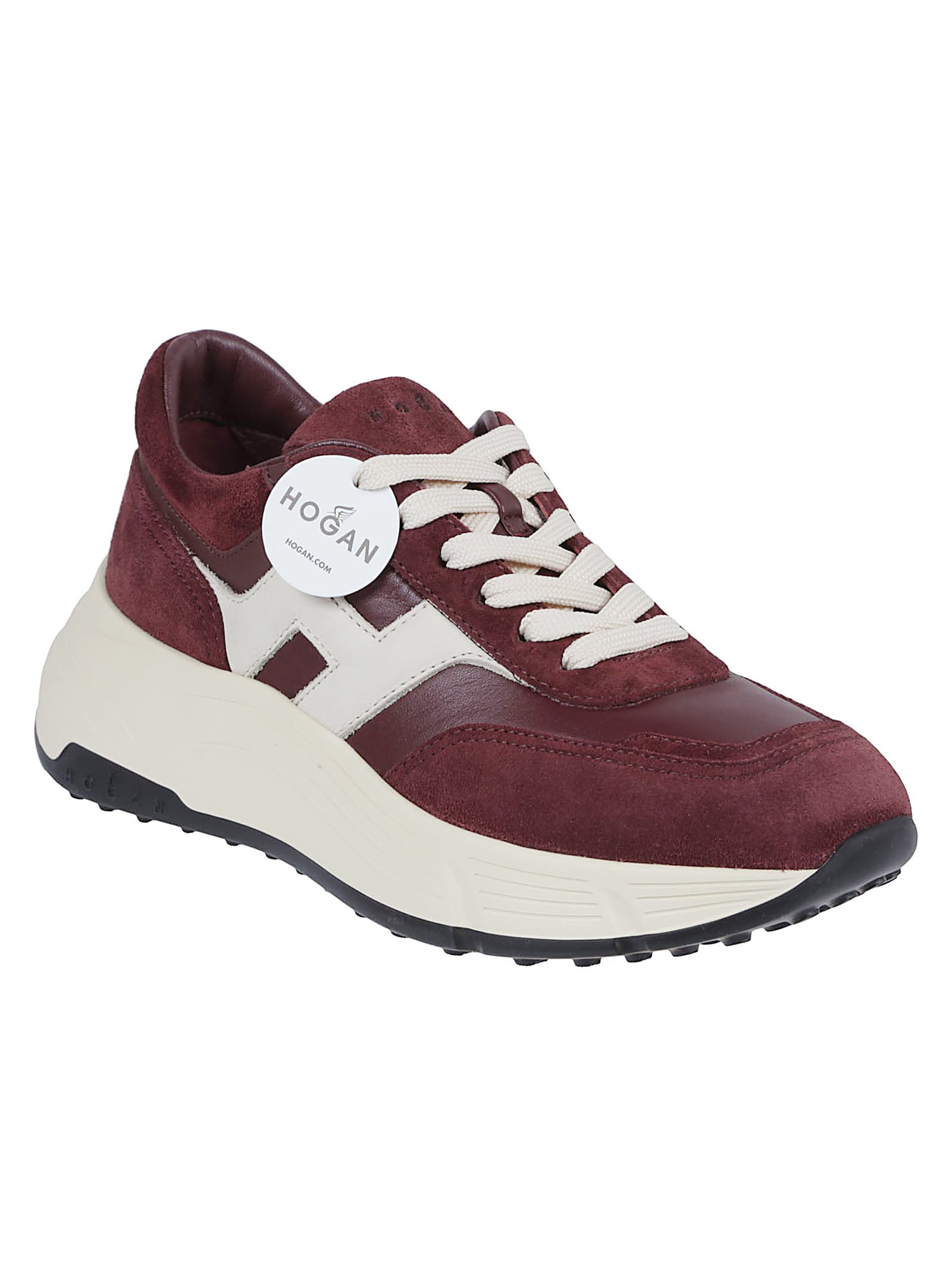 Hogan Suede And Technical Fabric Hyperlight Sneakers In Multi