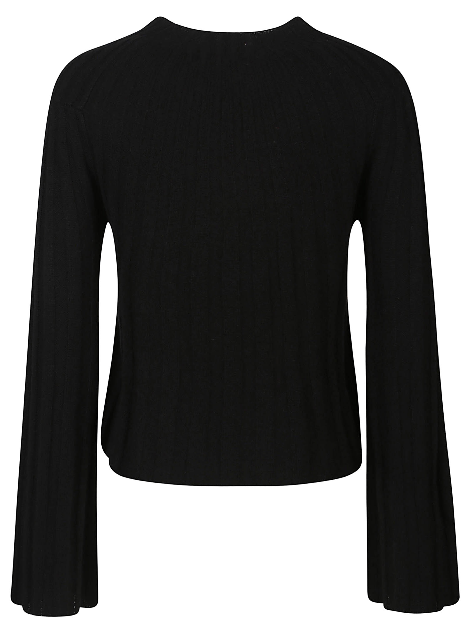Loulou Studio Koro Ribbed Knit Wool Blend Sweater In Black