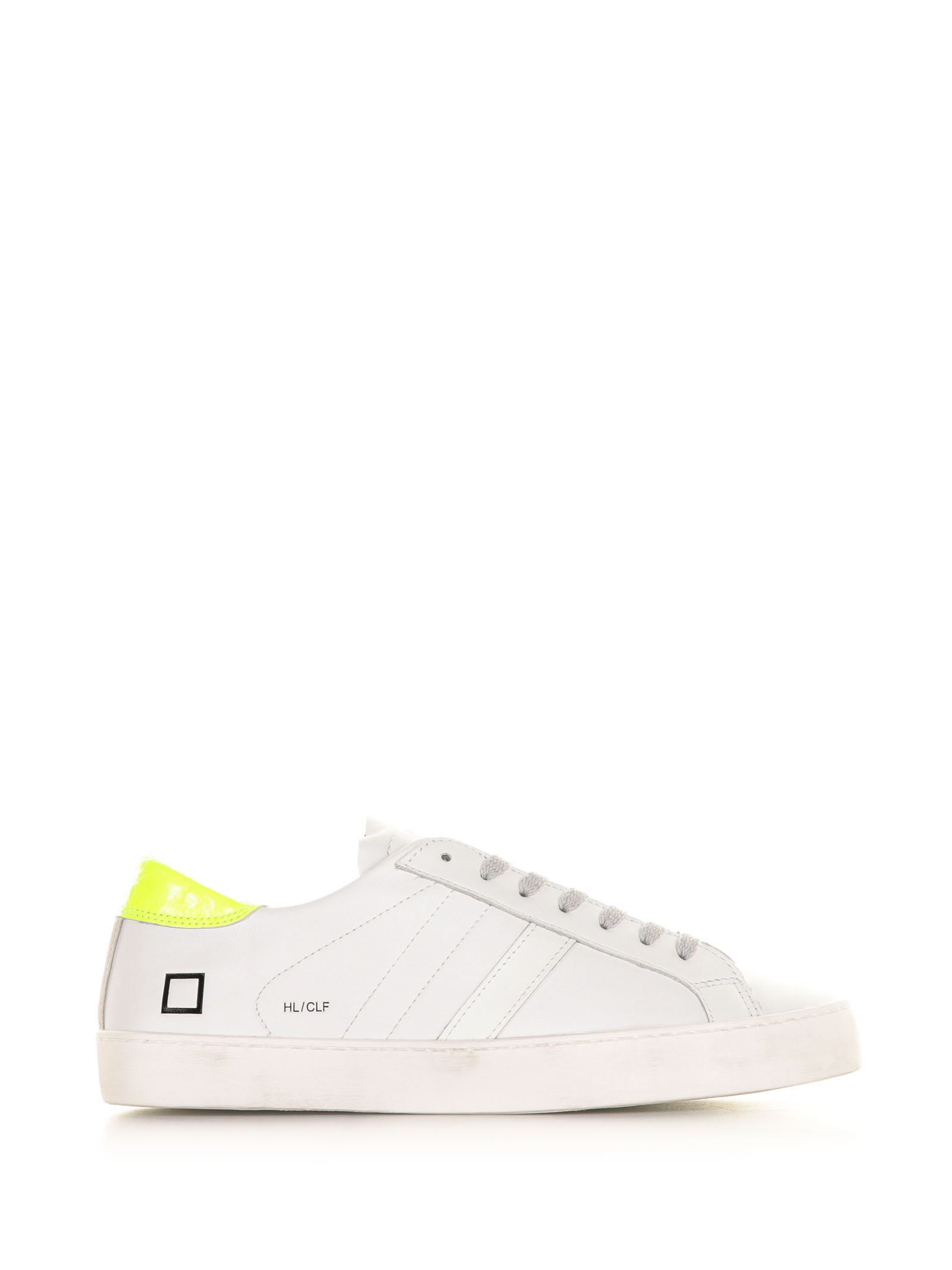D.A.T.E. Hill Low Sneaker With Fluo Heel