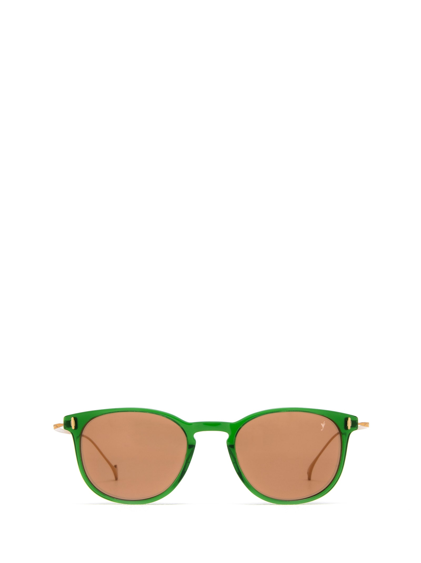 Eyepetizer Charles Transparent Green Sunglasses
