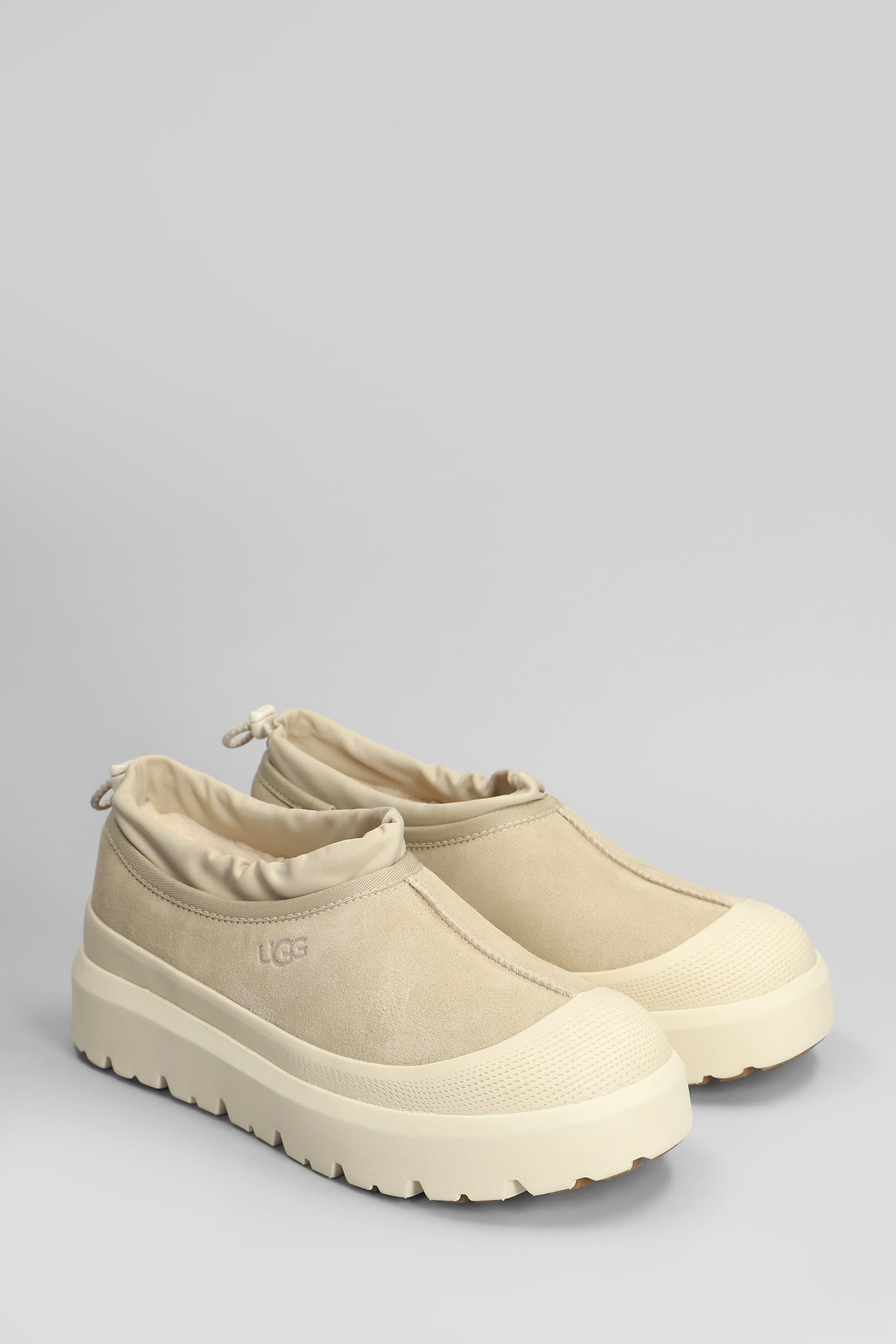 Ugg Slip-on Tasman Weather Hybrid In Pelle Scamosciata E Gomma Sabbia Uomo